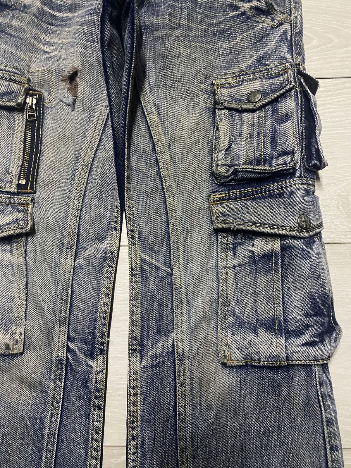 Nicole Club Japanese Nicole Club Tactical Multipocket Flare Jeans Size US 28 / EU 44 - 9 Thumbnail