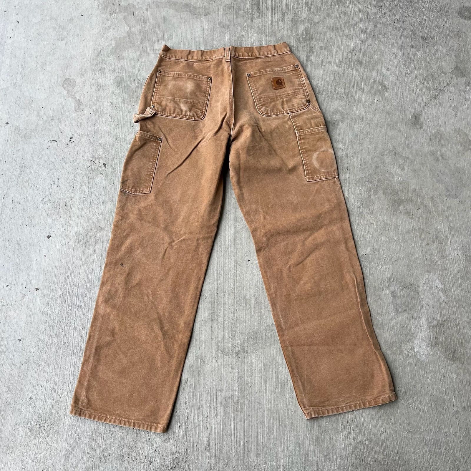 Carhartt × Vintage Carhartt brown double knee work wear carpenter pants Size US 29 - 4 Thumbnail