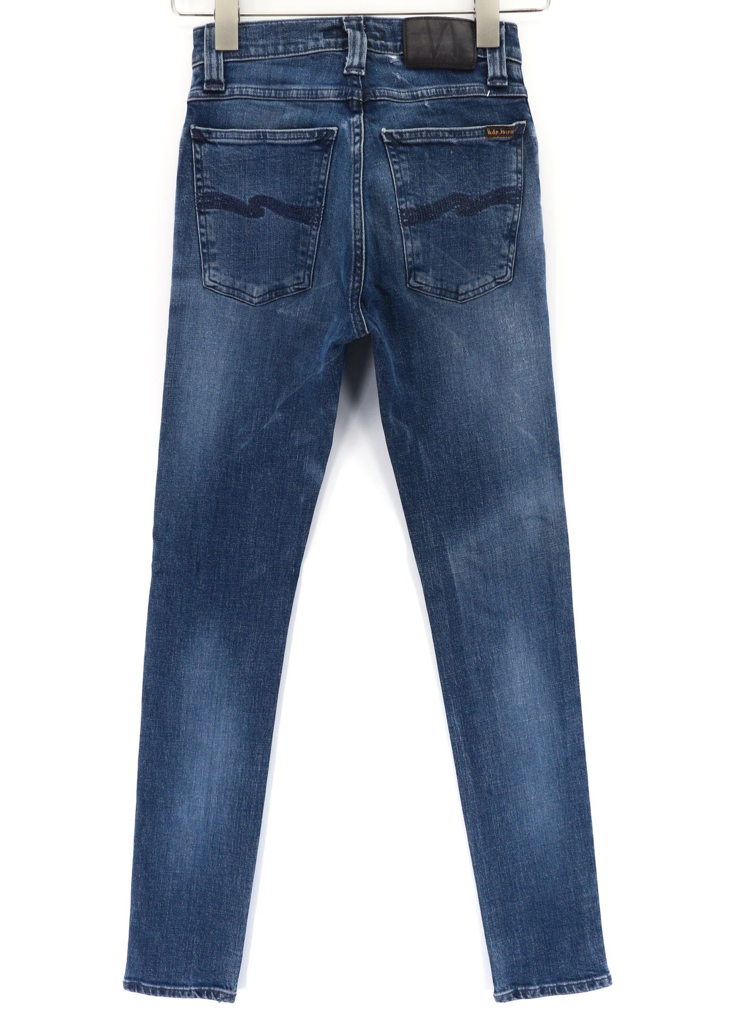 Nudie Jeans HIGH KAI W24/L30 Blue Cotton Stretch Jeans 80625 Size 24" / US 00 / IT 34 - 2 Thumbnail