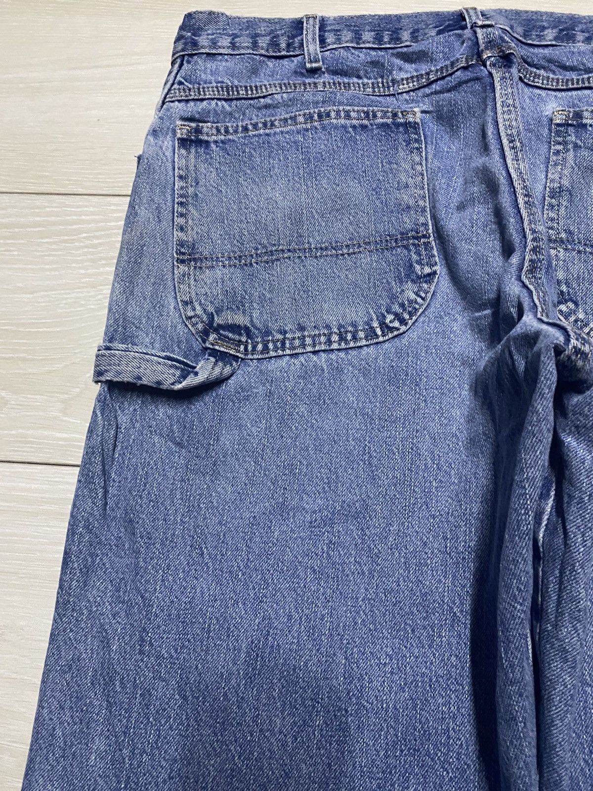 Dickies Vintage Dickies Carpenter Light Wash Baggy Jeans Size US 35 - 5 Thumbnail