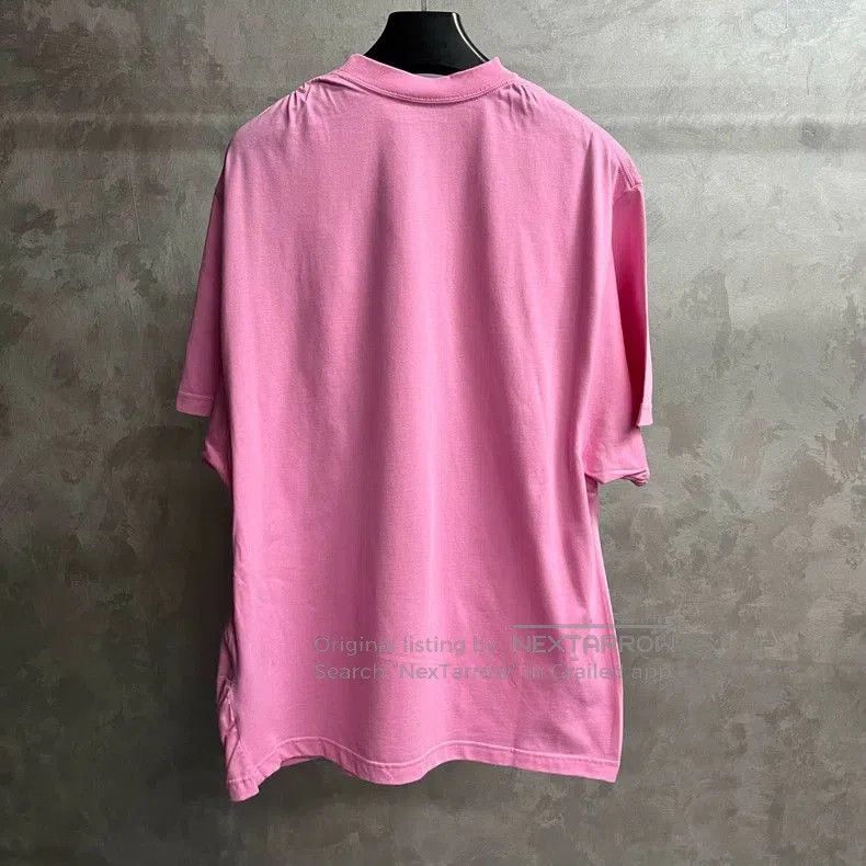 Balenciaga Pink Balenciaga Bebe Logo Short Sleeve T. Size US S / EU 44-46 / 1 - 5 Thumbnail