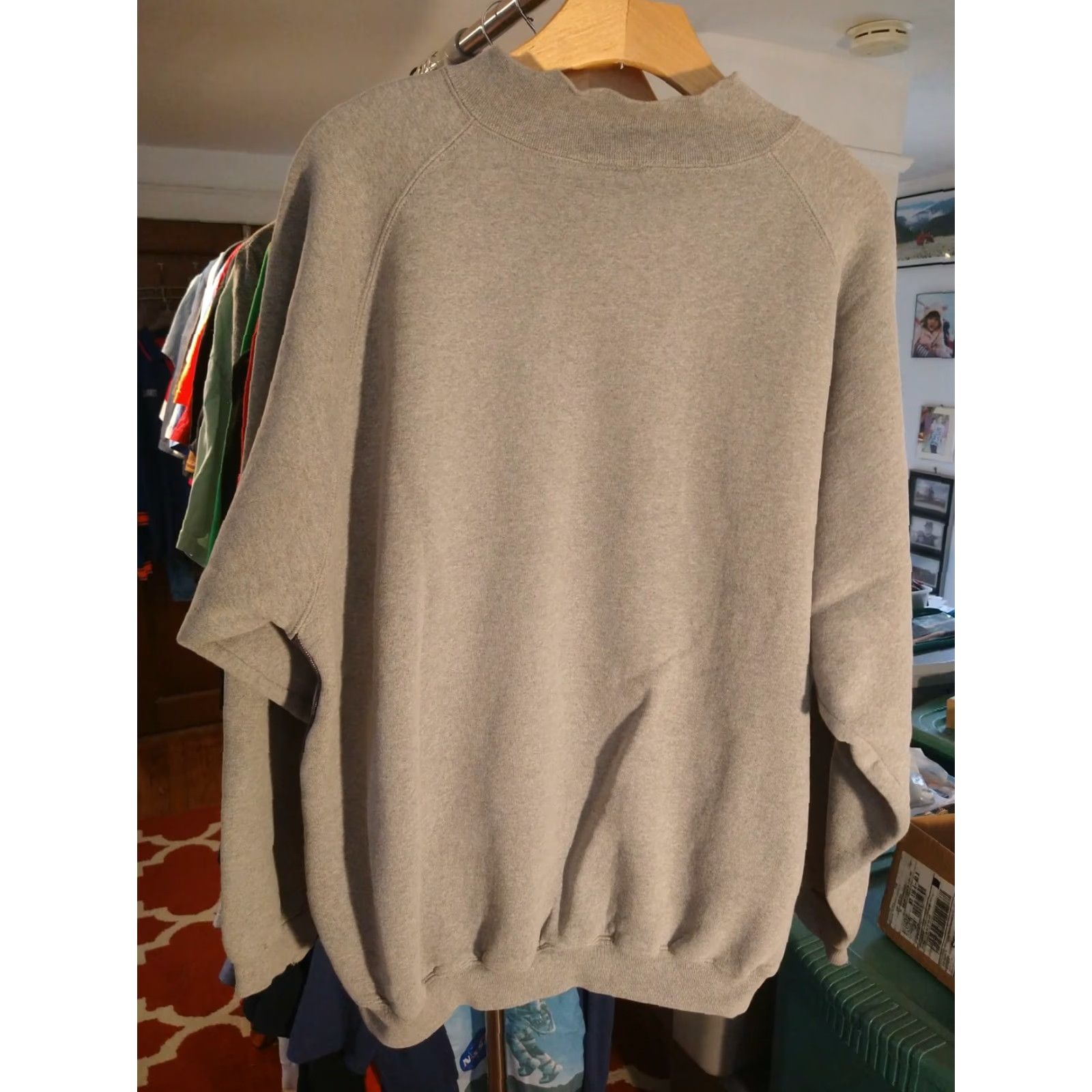 Adidas VINTAGE adidas Pullover Sweatshirt Men XL Gray Made In USA Old Tag Grail Size US XL / EU 56 / 4 - 5 Thumbnail