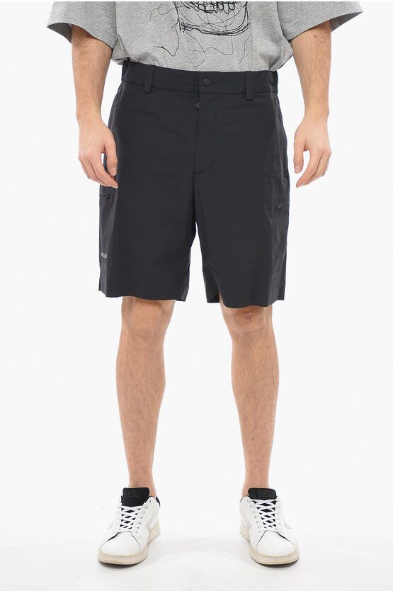 image of Moncler Day-Namic Zip Pockets Bermuda Shorts in Black, Men's (Size 32)