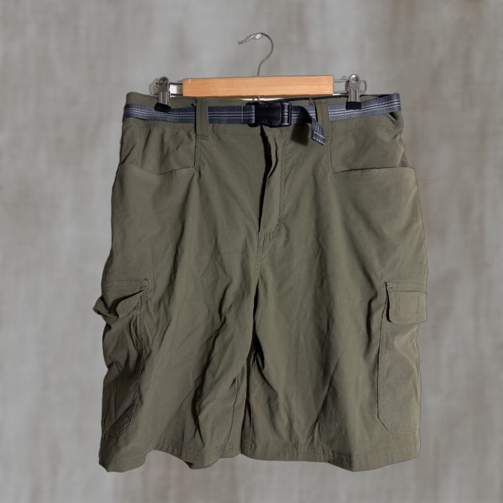Orvis Orvis Military Green Flat Front Men's Belted Cargo Shorts 32x10 Nylon Cargo Pocket Army Outdoor Mens Regular Size US 32 / EU 48 - 1 Thumbnail