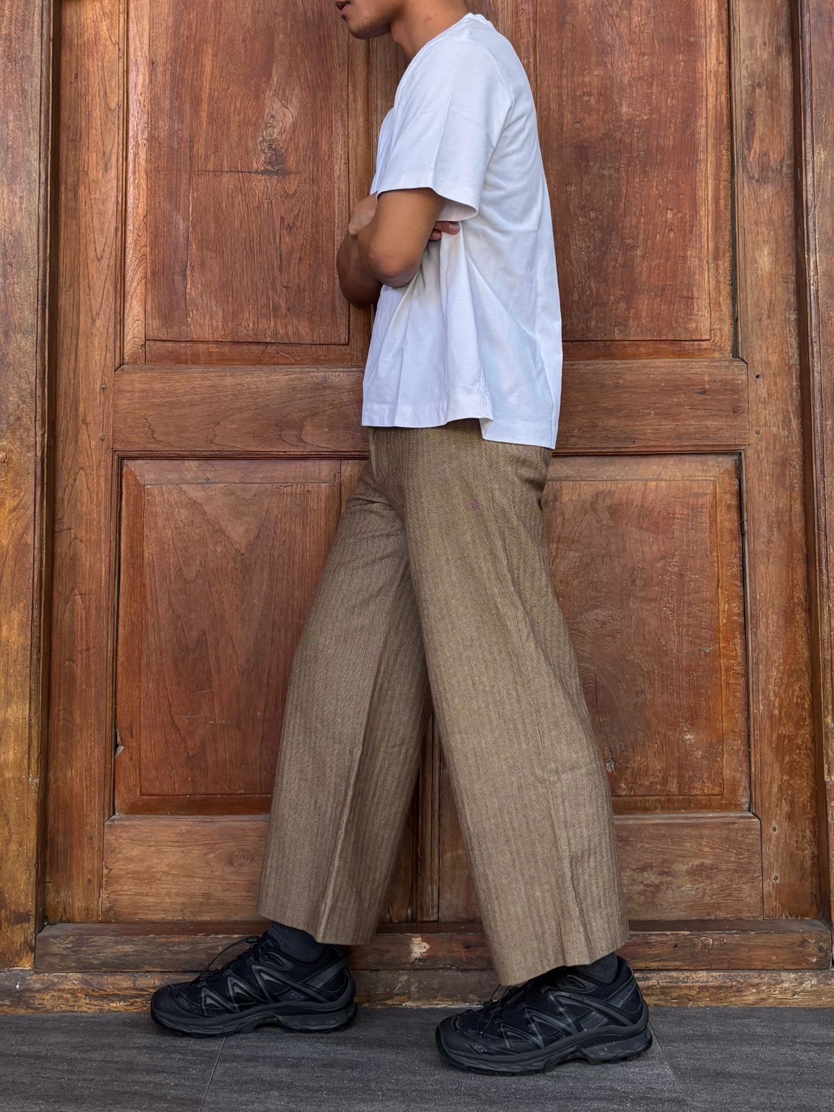 Marni Wideleg Cropped Wool Blend Trousers Size US 30 / EU 46 - 13 Thumbnail