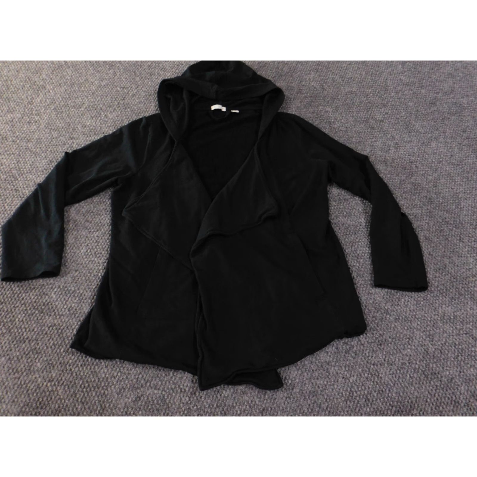 J. Jill J. Jill Jacket Womens Medium Black Knit Zip Regular Fit Basic Jacket Casual Fall Spring Stretch Size M / US 6-8 / IT 42-44 - 3 Thumbnail