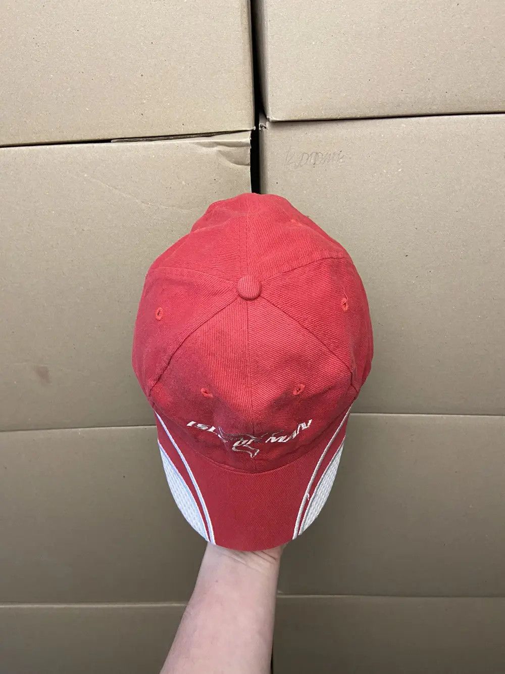 Japanese Brand VINTAGE ISLE OF MAN RACING CAP HAT Y2K MOTO JAPANESE SKAT F1 Size ONE SIZE - 8 Thumbnail