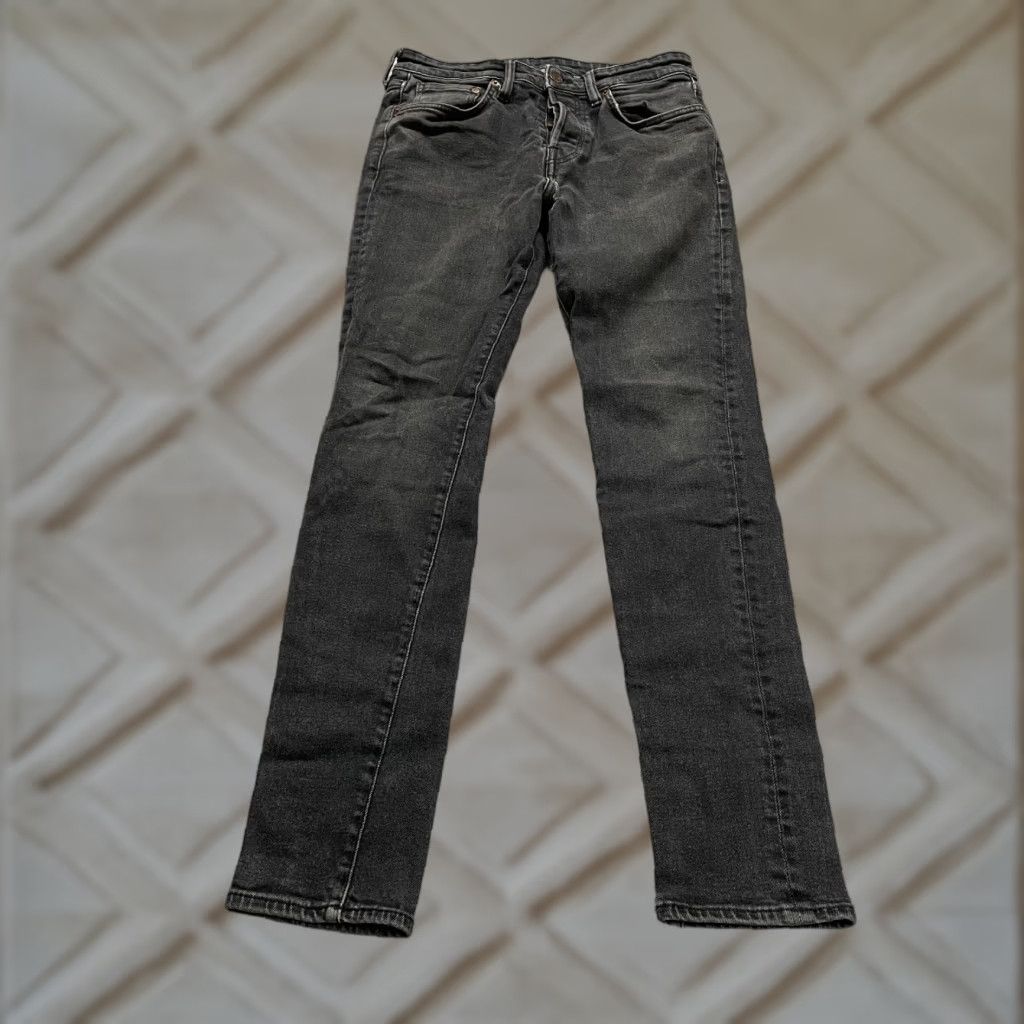 Denime & Denim Skinny Jeans Womens 30x30.5 Black High Rise Button Fly Casual Size 30" / US 8 / IT 44 - 1 Thumbnail