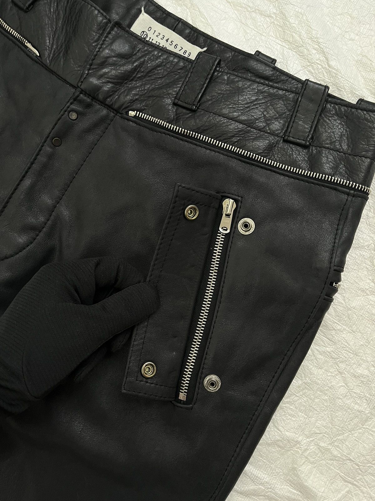 Maison Margiela Maison Margiela Spring/Summer 2006 leather biker pants Size US 31 - 8 Thumbnail