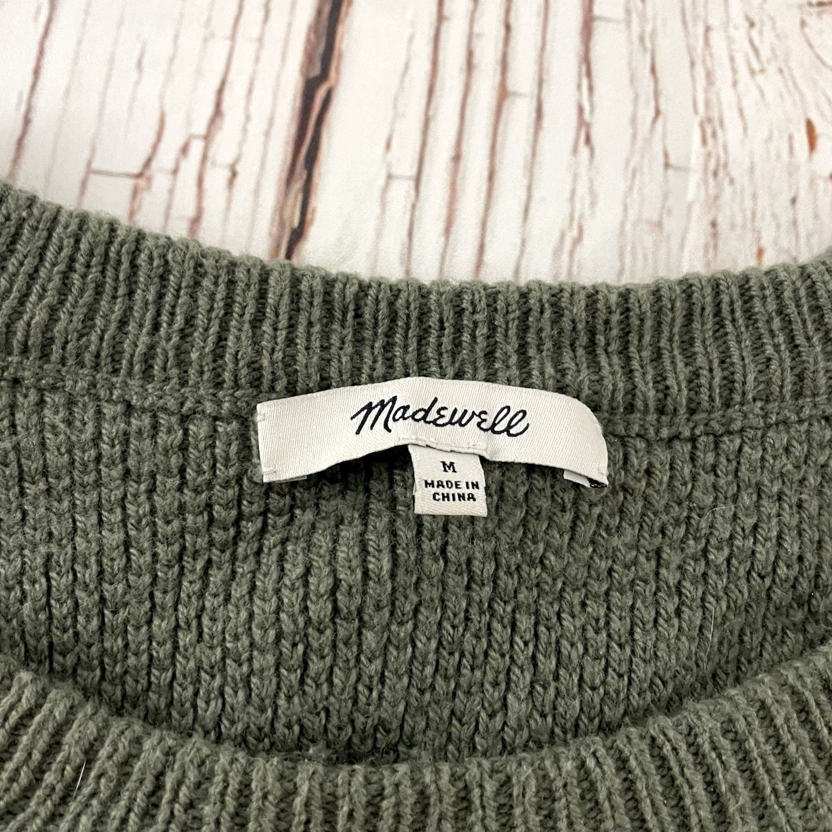 Madewell Madewell Pullover Sweater Open Green Women Medium Size M / US 6-8 / IT 42-44 - 2 Thumbnail