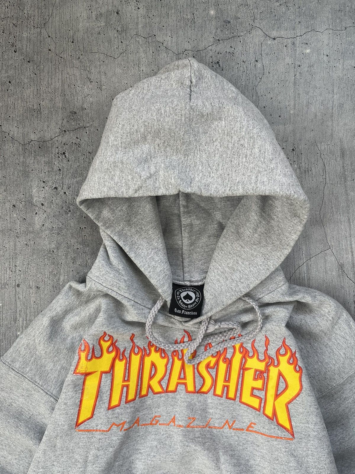 Thrasher × Vintage Vintage Thrasher Y2K Streetwear style oversized boxy hoodie Size US S / EU 44-46 / 1 - 6 Thumbnail