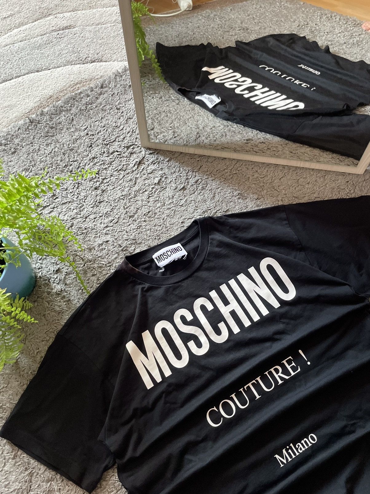 Designer × Moschino Moschino Couture Milano T-Shirt Streetwear Big Logo Rare Size US L / EU 52-54 / 3 - 3 Thumbnail