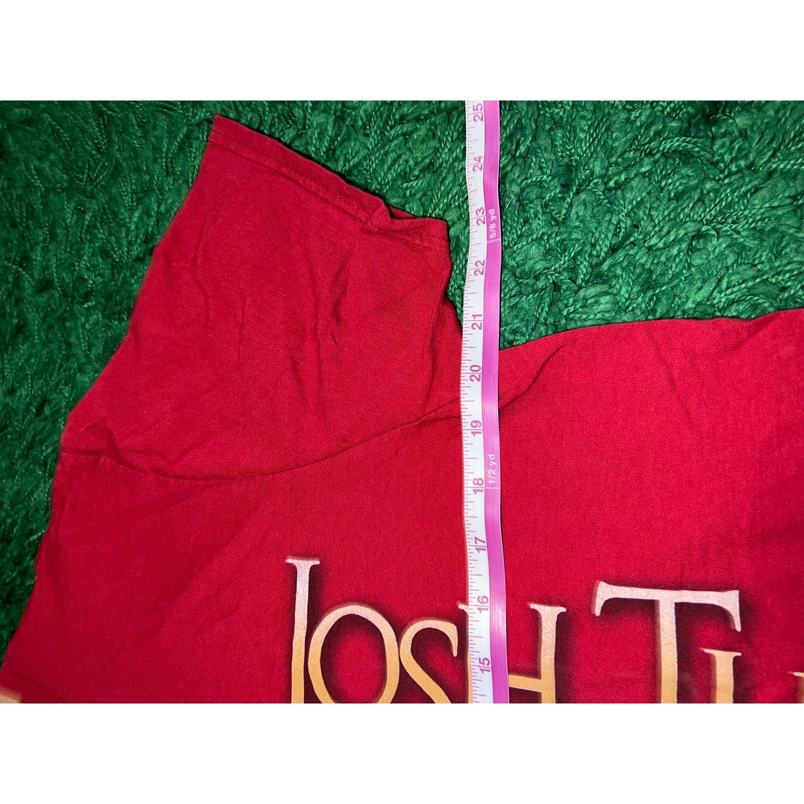 Gildan Womens Josh Turner Country Shirt Tour Concert Red Tee Large Size L / US 10 / IT 46 - 8 Thumbnail