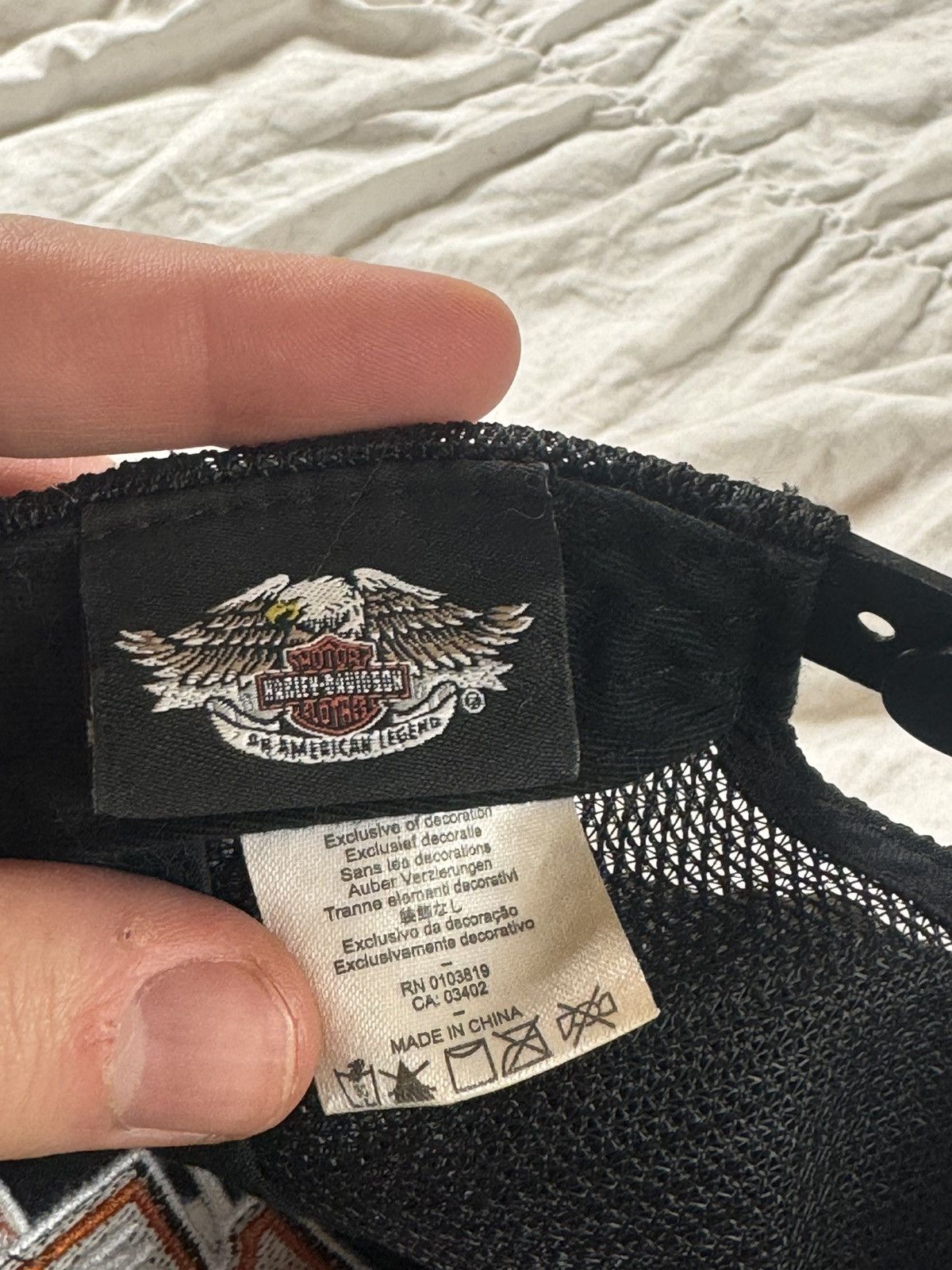 Harley Davidson × Vintage Y2K Harley Davidson flame trucker Cap vintage Size ONE SIZE - 6 Thumbnail
