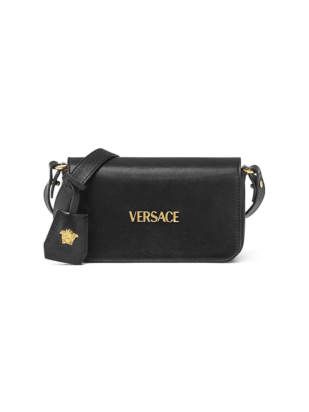Versace os11x0326 Size: OS / Tag Mini Leather Shoulder Bag in Black Size ONE SIZE - 1 Thumbnail