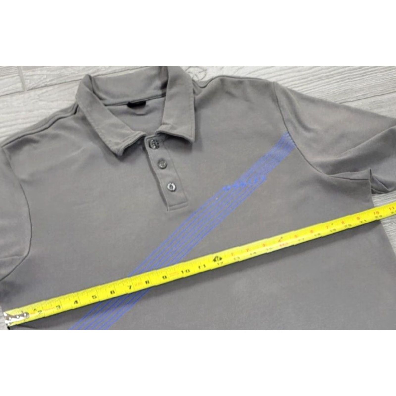 Oakley Oakley Polo Shirt Golf Colorblock Gray White Striped Short Sleeve Men L Size US L / EU 52-54 / 3 - 7 Thumbnail