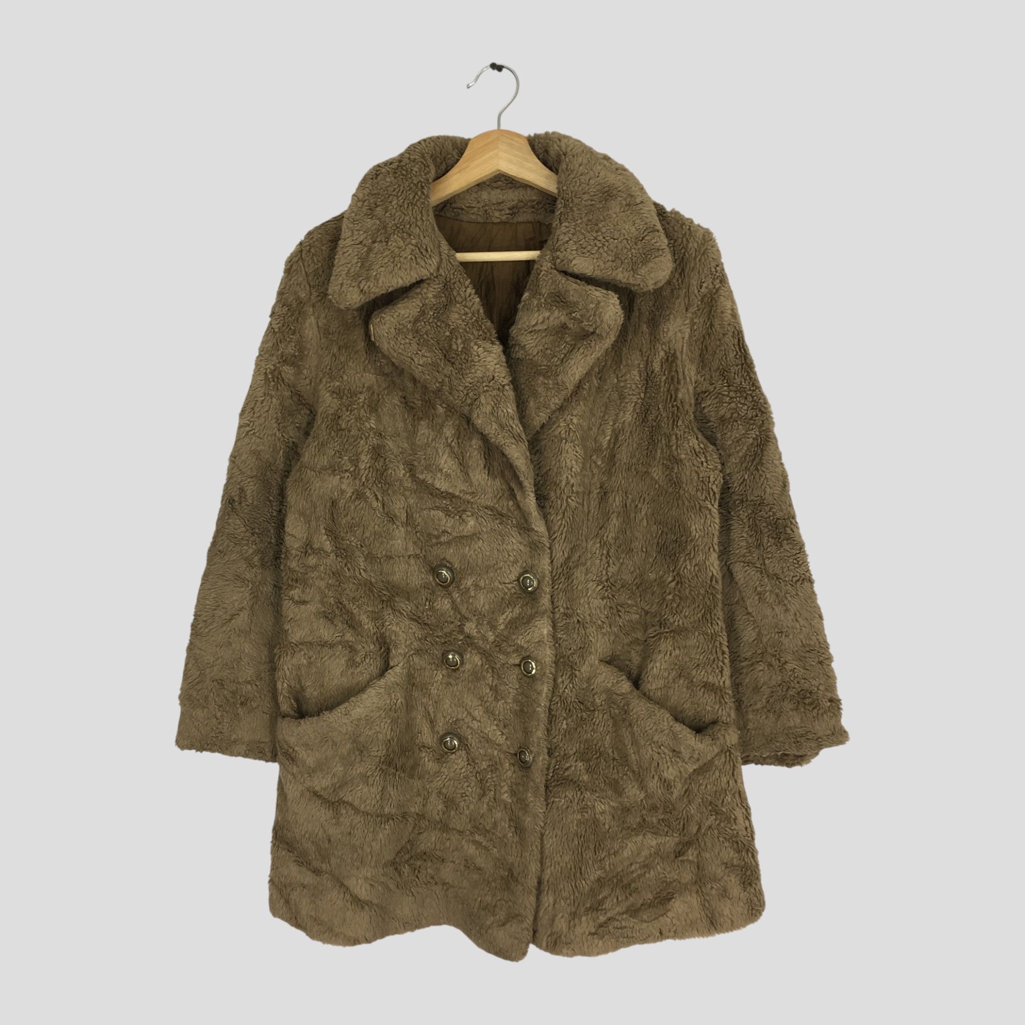 Sears Vintage 80's Sears Pea Coat Bulky Fleece Jacket Outerwear Size US M / EU 48-50 / 2 - 1 Thumbnail
