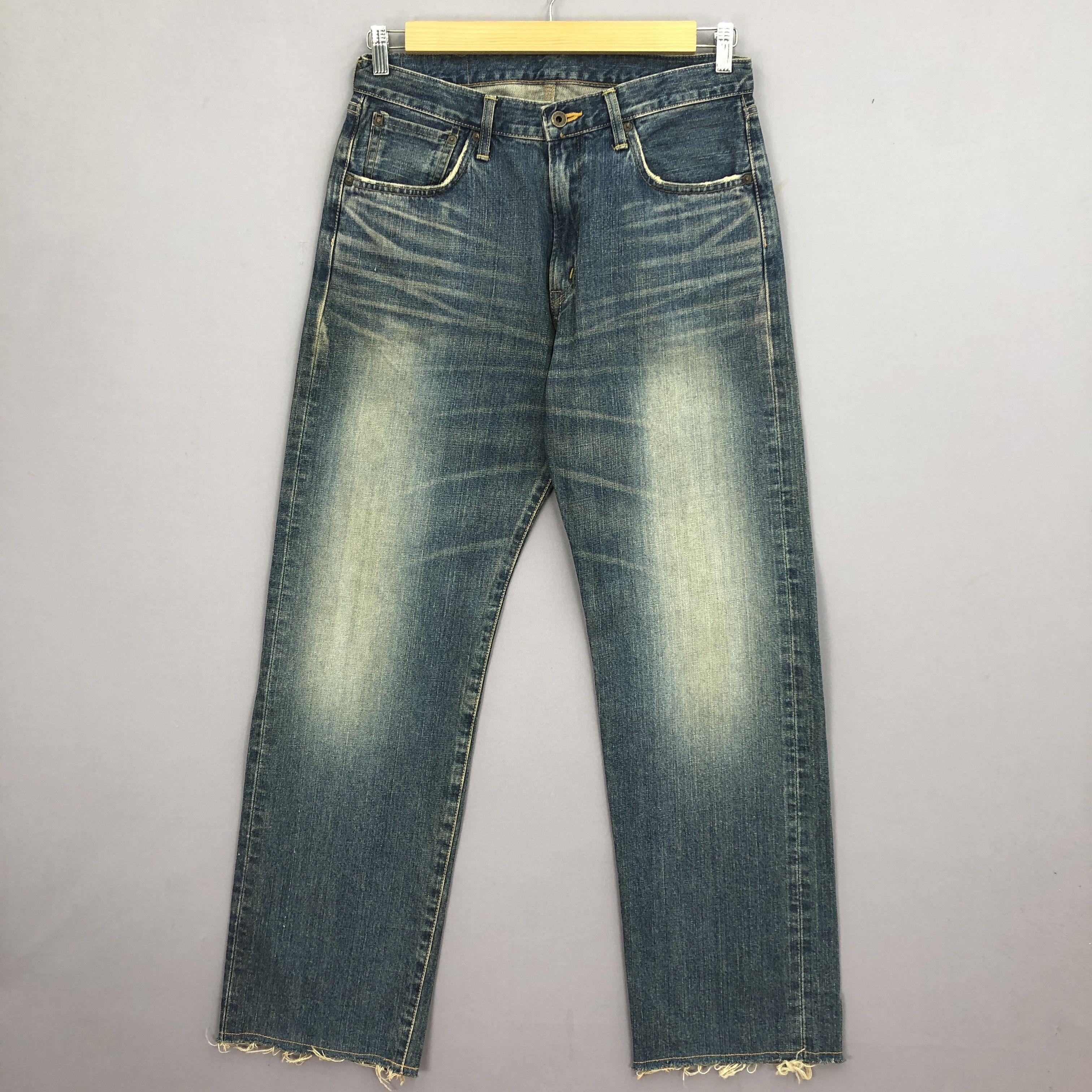 Japanese Brand Vintage 90s Edwin 505x Redline Jeans Mud Wash Selvedge Denim Size US 32 / EU 48 - 1 Thumbnail