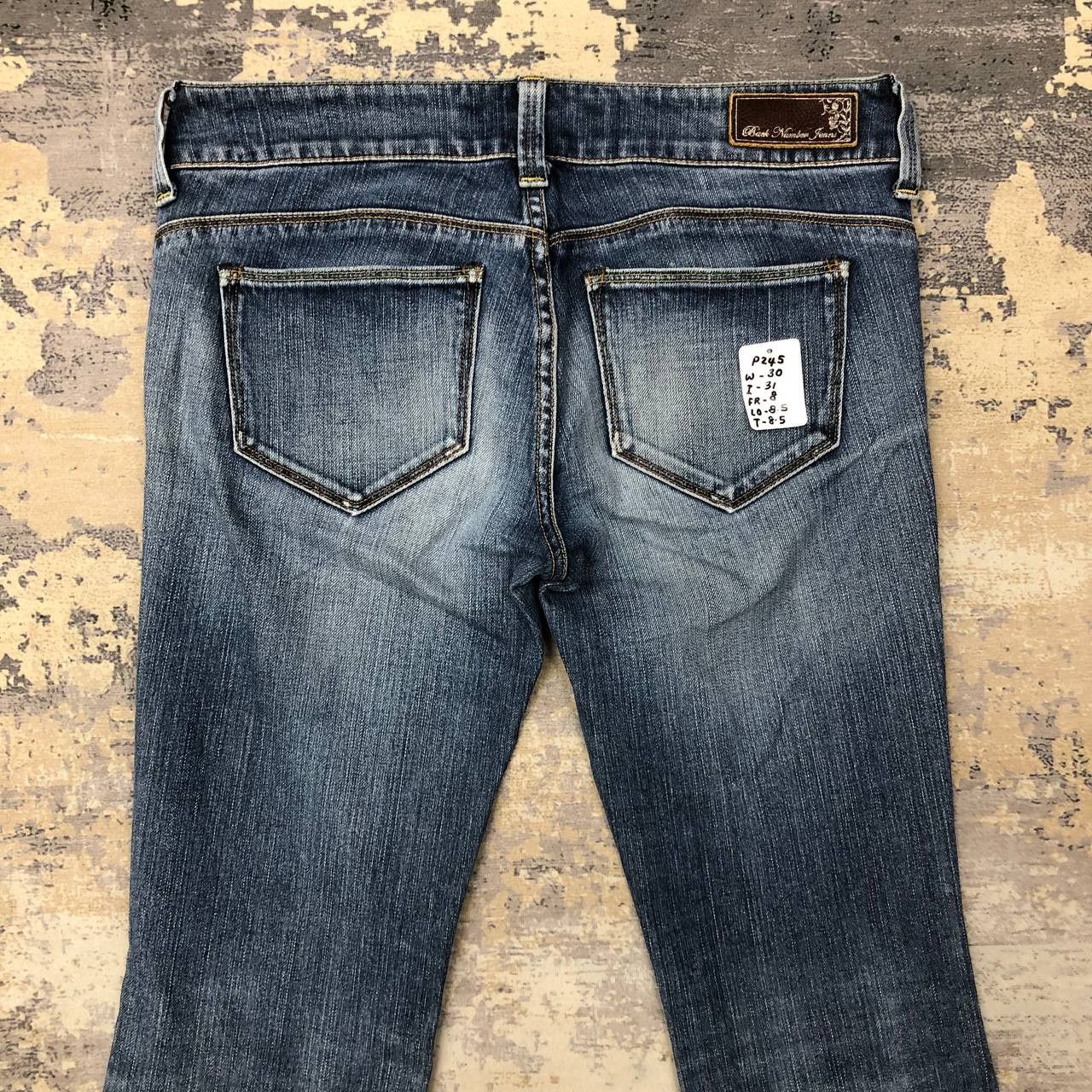 Japanese Brand P245 BACK NUMBER FLARED JAPAN JEANS Size 30" / US 8 / IT 44 - 4 Thumbnail