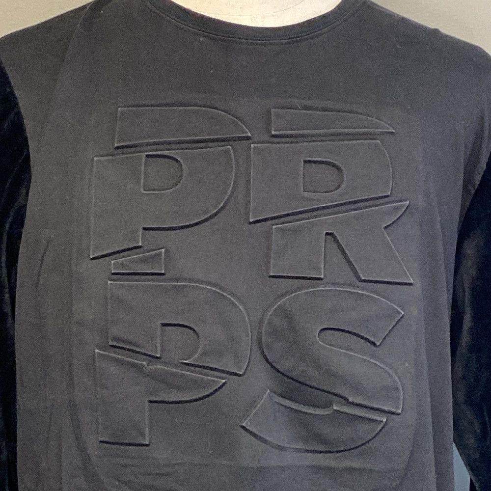 Prps PRPS Men’s Dark Gray & Black Long Sleeve Shirt (XL) Size US XL / EU 56 / 4 - 3 Thumbnail