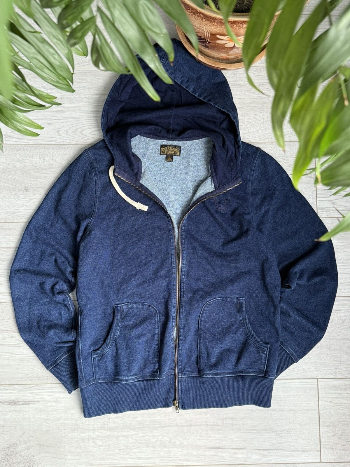 True Religion Vintage true Religion Zip Up Hoodie Size US M / EU 48-50 / 2 - 1 Thumbnail