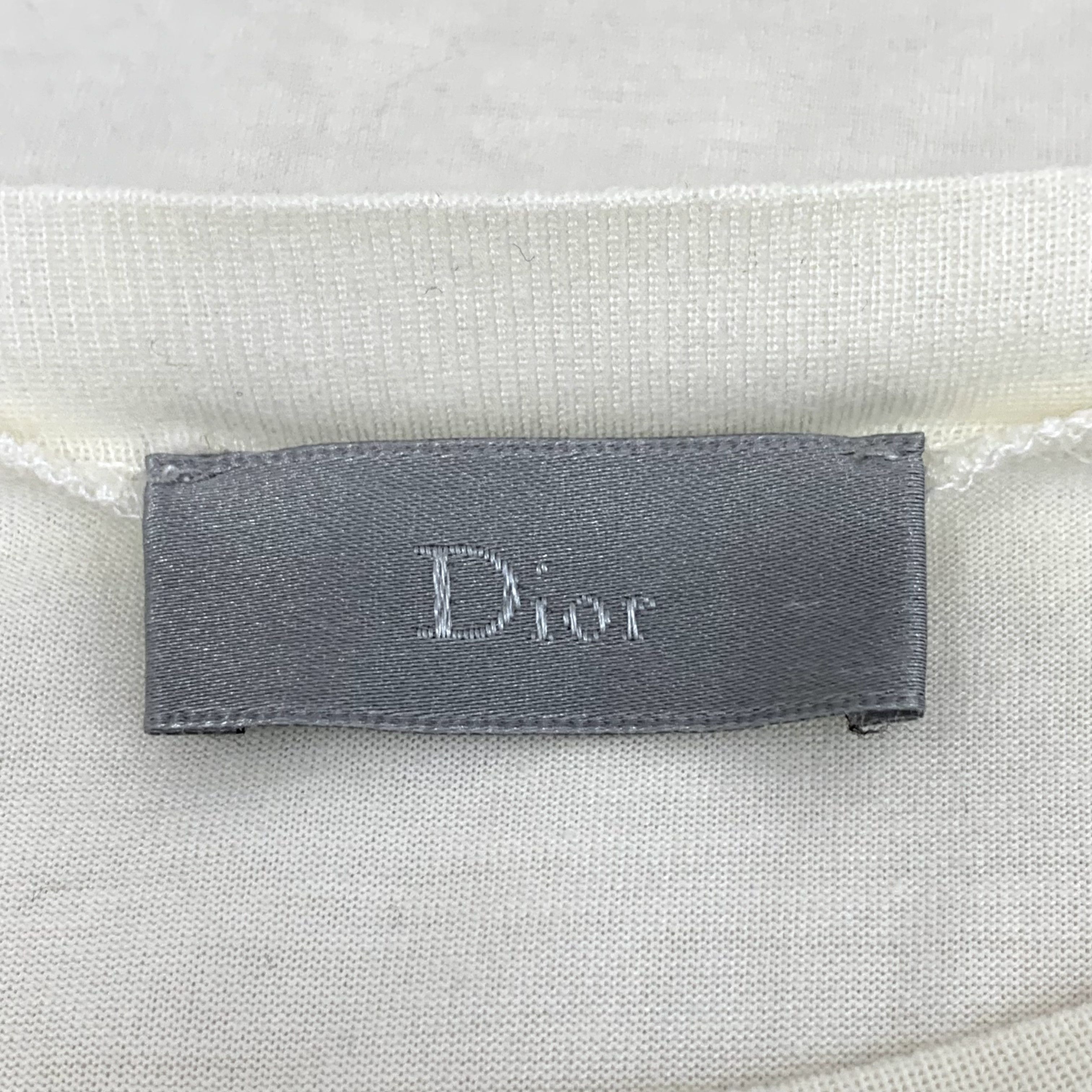 Dior Dior Beige Portrait Embroidered Cotton T-Shirt XL Size US XL / EU 56 / 4 - 2 Thumbnail