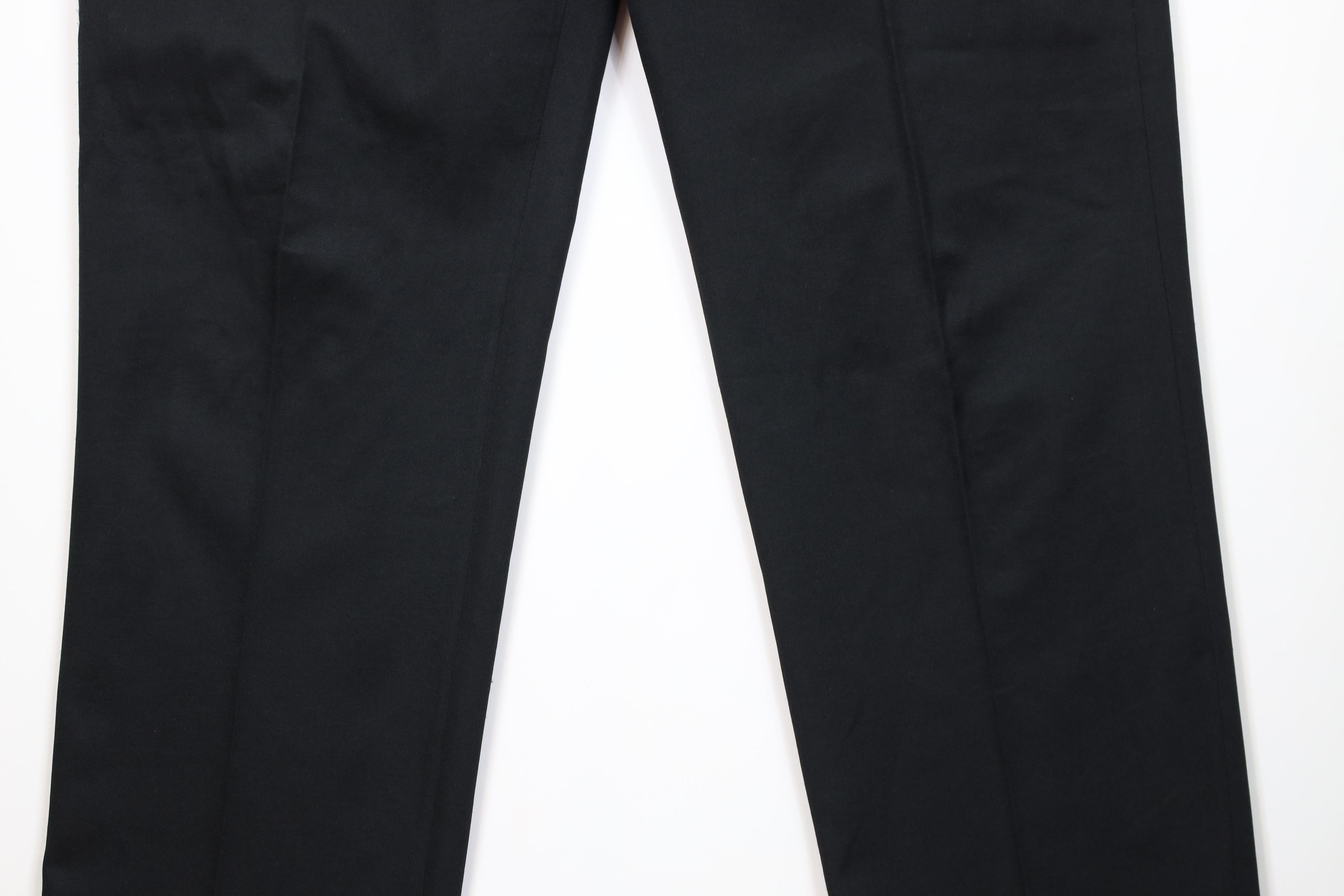 Levi's Vintage 90s Levis Knit Wide Leg Chino Pants Black Polyester Size US 42 / EU 58 - 3 Thumbnail
