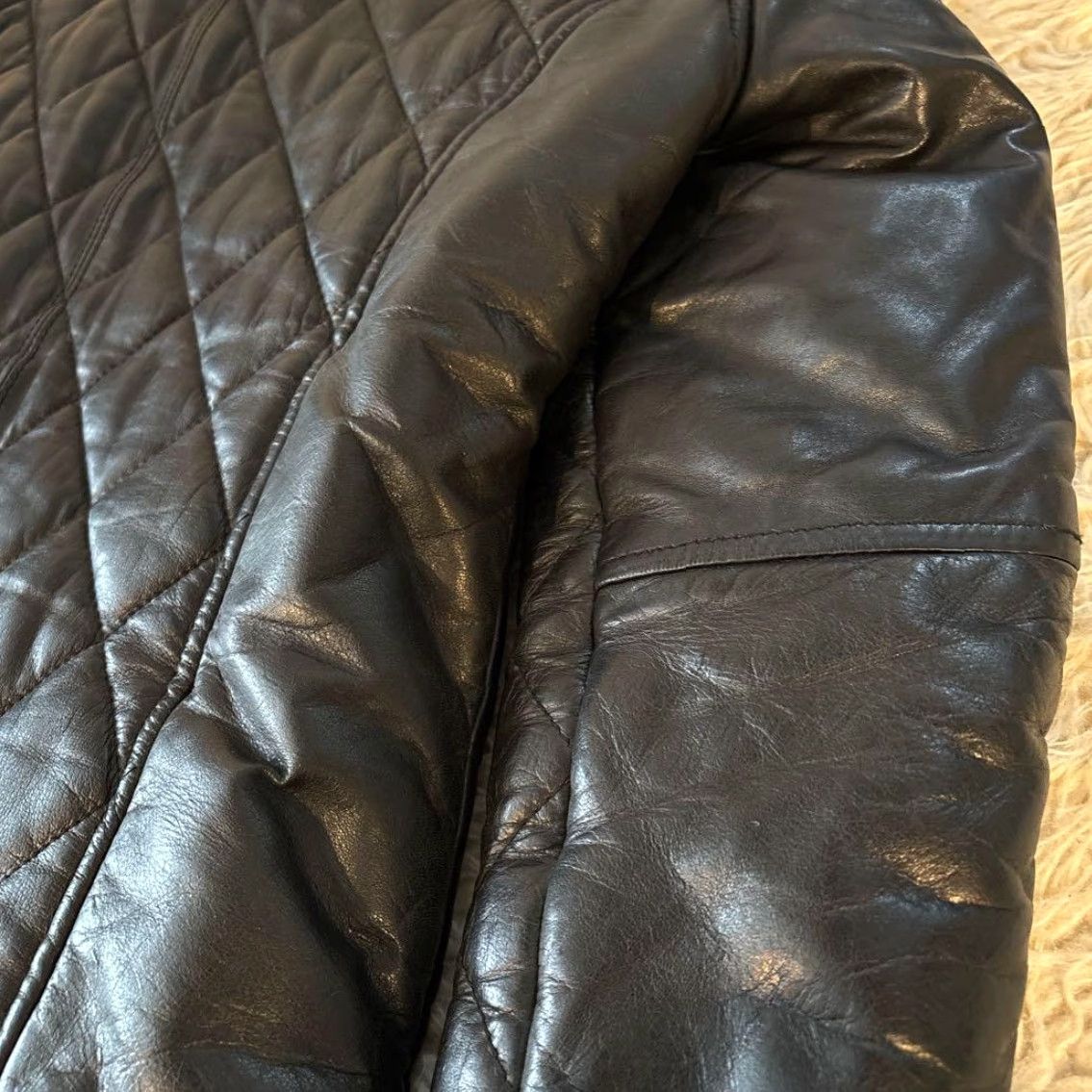 Vintage Vanquish S Sheepskin Quilted Leather Jacket Black Rare Jacket Size US S / EU 44-46 / 1 - 7 Thumbnail