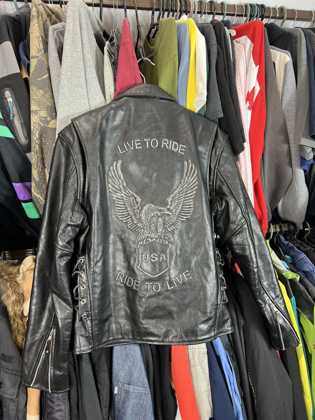 Marlboro VTG Y2K Streetwear Racing Malrboro Style Leather Jacket 90s Size US L / EU 52-54 / 3 - 6 Thumbnail