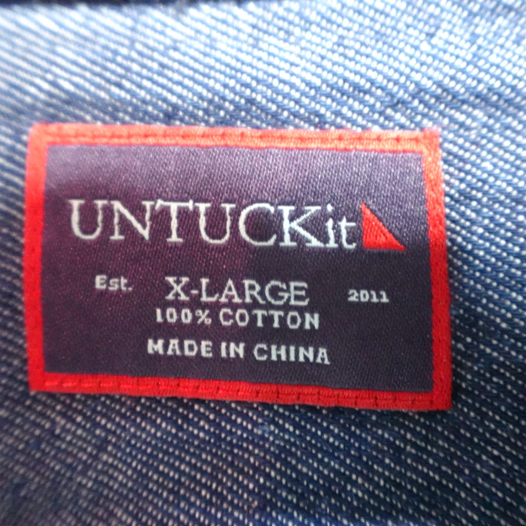 UNTUCKit UNTUCKit Shirt XL Blue Solid Lined Stripe Dessilani Mens Long Sleeve Button-Up Size US XL / EU 56 / 4 - 3 Thumbnail