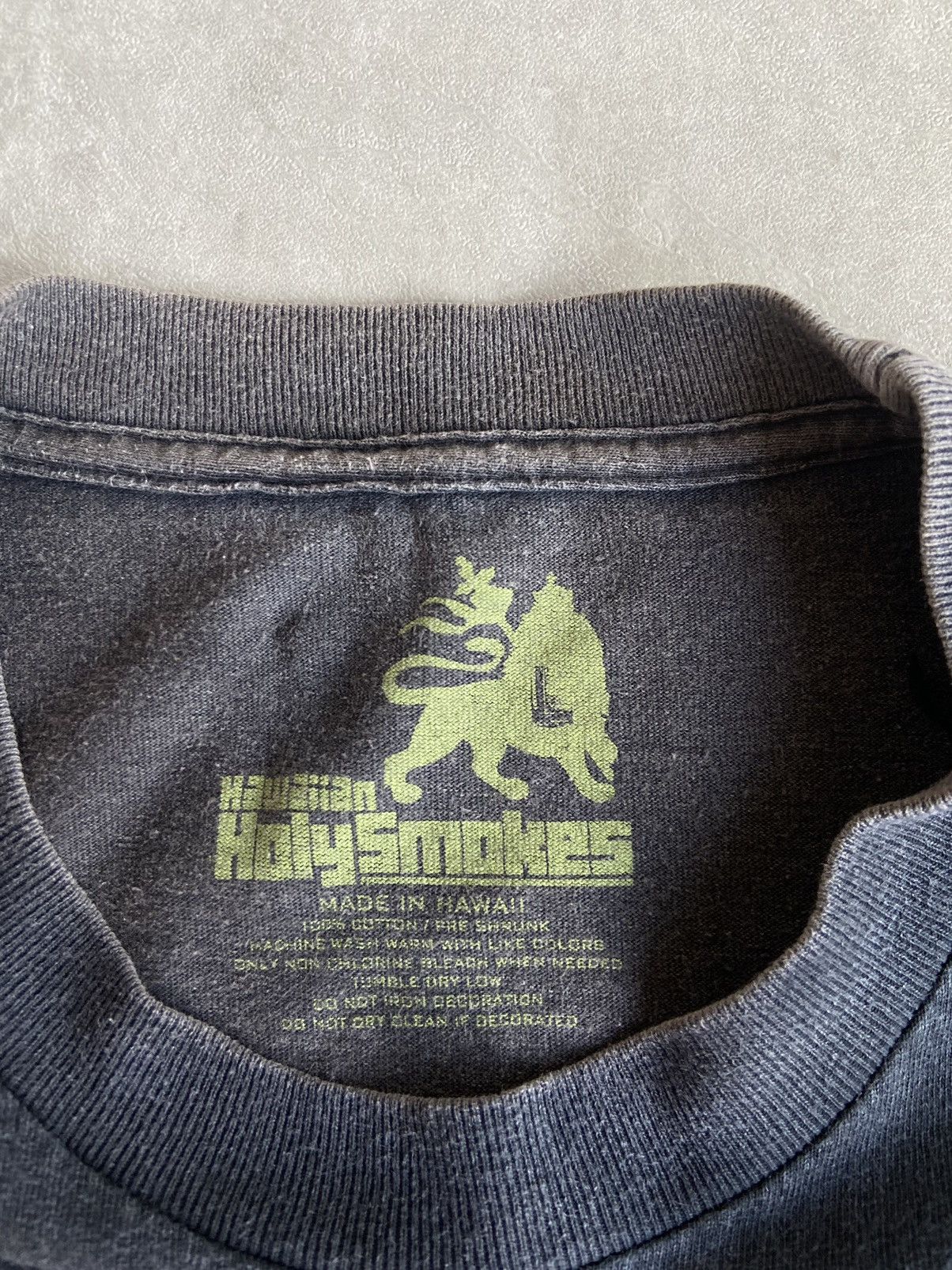 Band Tees × Vintage Vintage Hawaiian Holy Smoke Bob Marley T Shirt Size US L / EU 52-54 / 3 - 3 Thumbnail