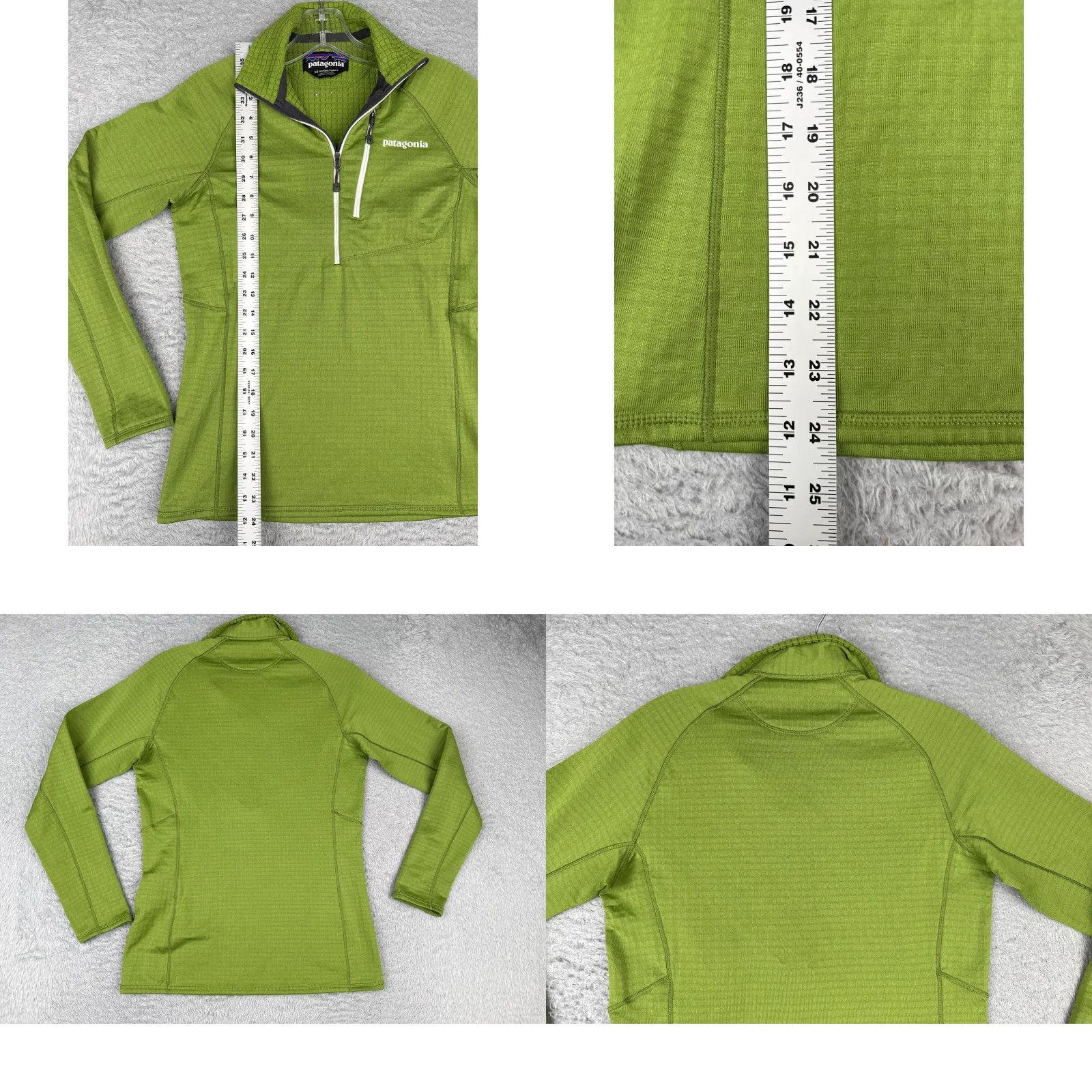 Patagonia Patagonia R1 Sweater Womens XS Green Polartec Power Grid Baselayer Pullover Mock Size XS / US 0-2 / IT 36-38 - 9 Thumbnail