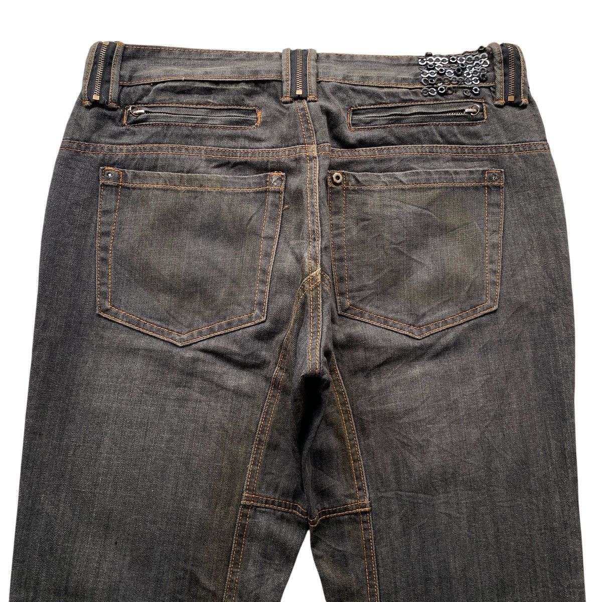 Japanese Brand Vintage John Galliano Gazette Newspaper Denim Pants Designer Size US 34 / EU 50 - 12 Thumbnail