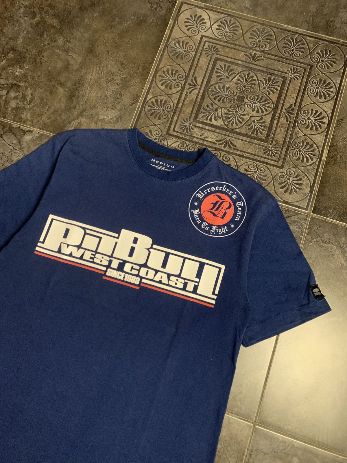 Vintage × West Coast Choppers Rare Vintage Pit Bull West Coast Big Logo MMA t shirt Size US M / EU 48-50 / 2 - 2 Thumbnail