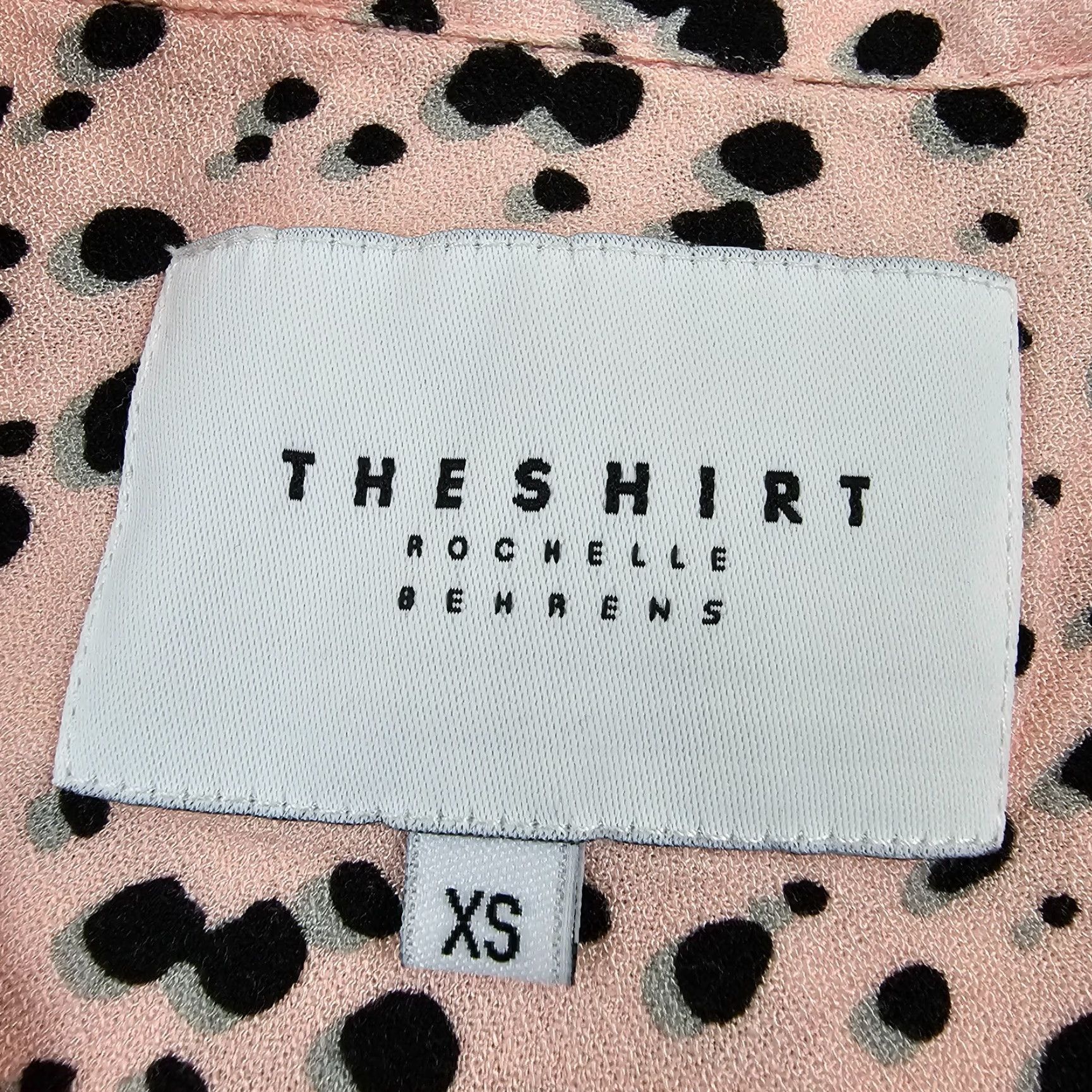 Pinko VINTAGE The Shirt Rochelle Behrens Button-Up Shirt Womens XS Pink Polka Dot Long Sleeve Size XS / US 0-2 / IT 36-38 - 3 Thumbnail
