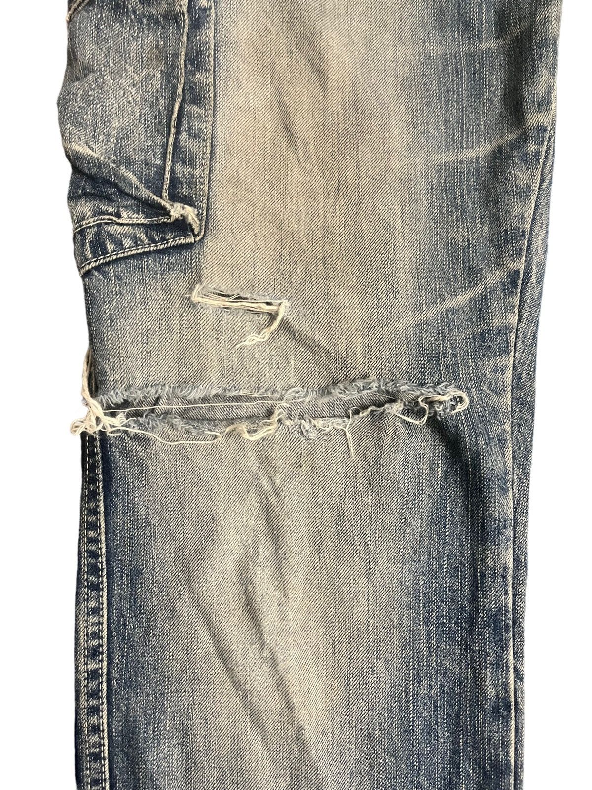 Johnbull Vintage John Bull Cargo Mudwash Honeycomb Denim Size US 33 - 3 Thumbnail