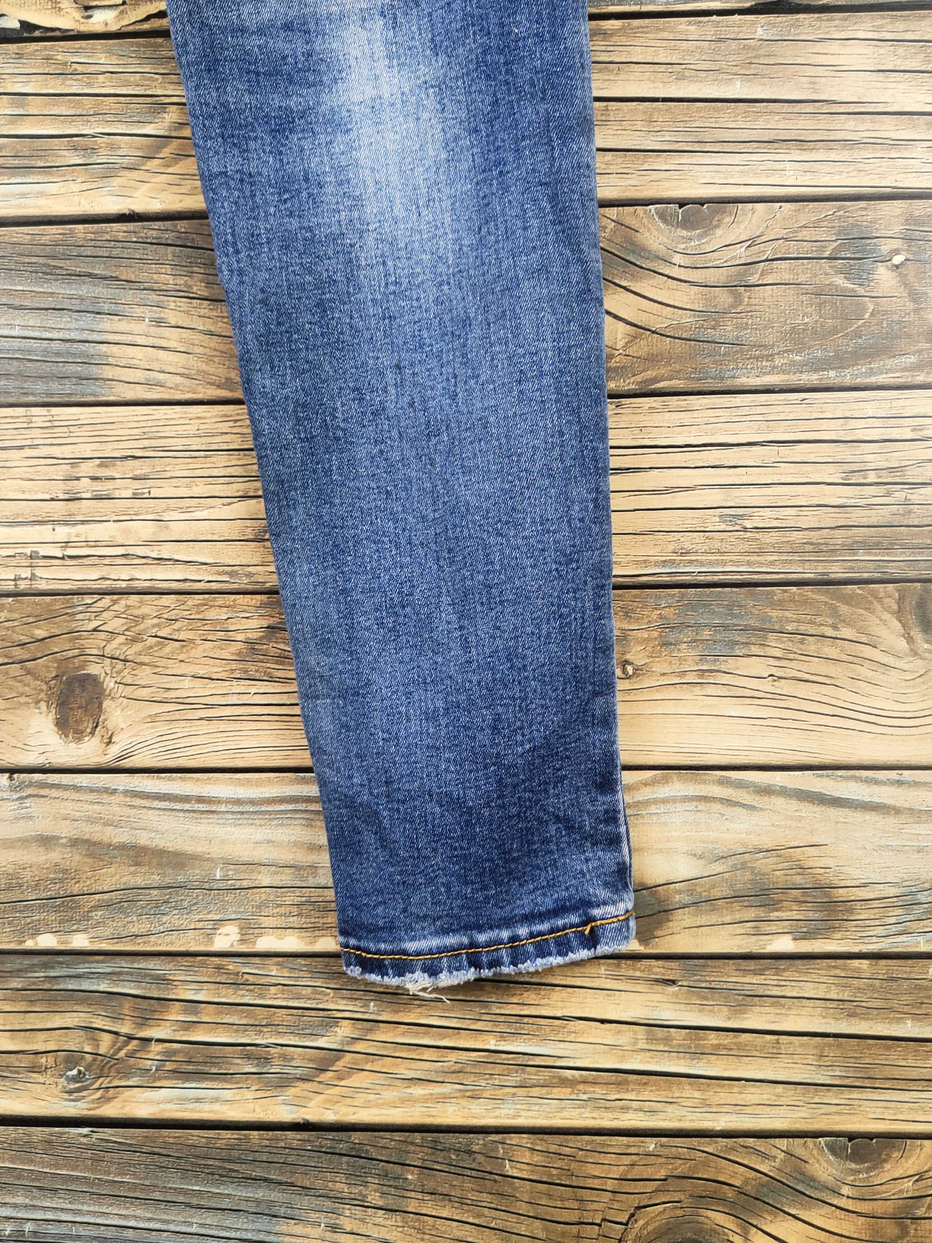 Japanese Brand Japanese Brand Blue Distressed Ripped Skinny Jeans #S2923 Size US 29 - 11 Thumbnail