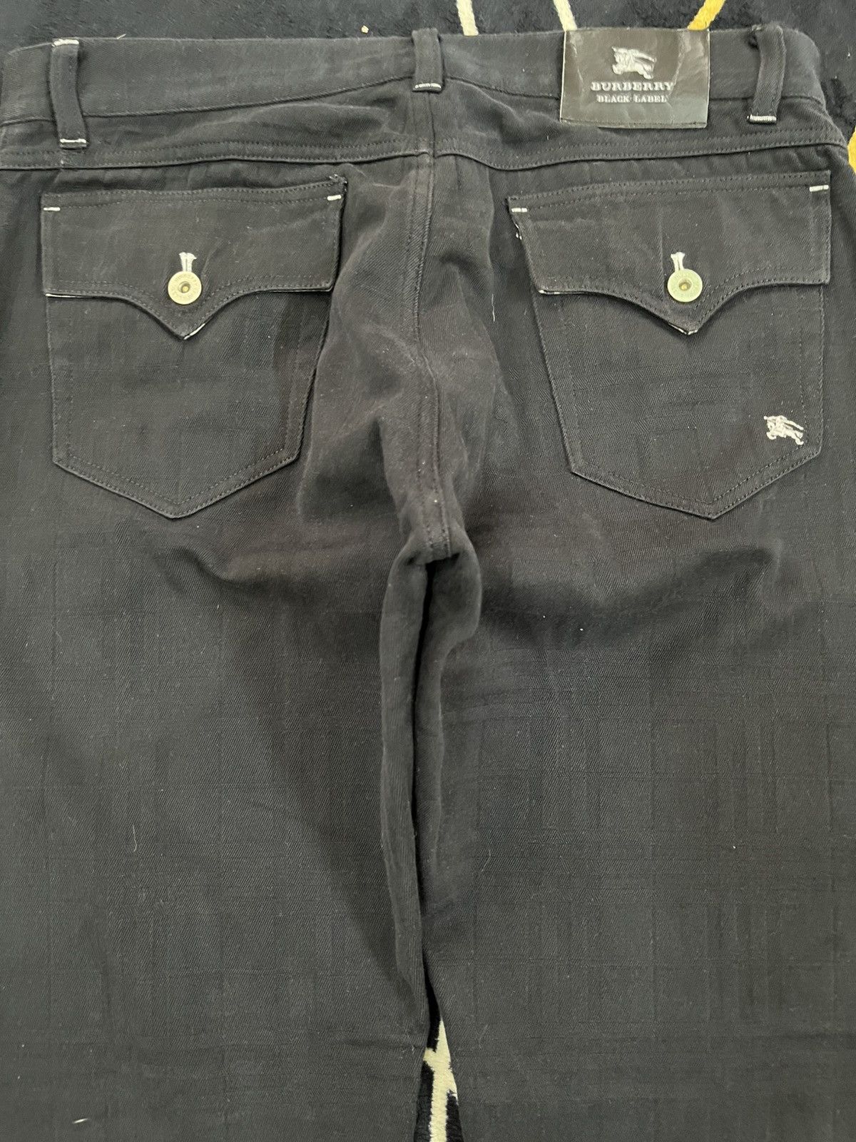 Black Label × Burberry × Burberry Prorsum Vintage Burberry Distinctive Pattern Batman Pocket Denim Size US 33 - 12 Thumbnail