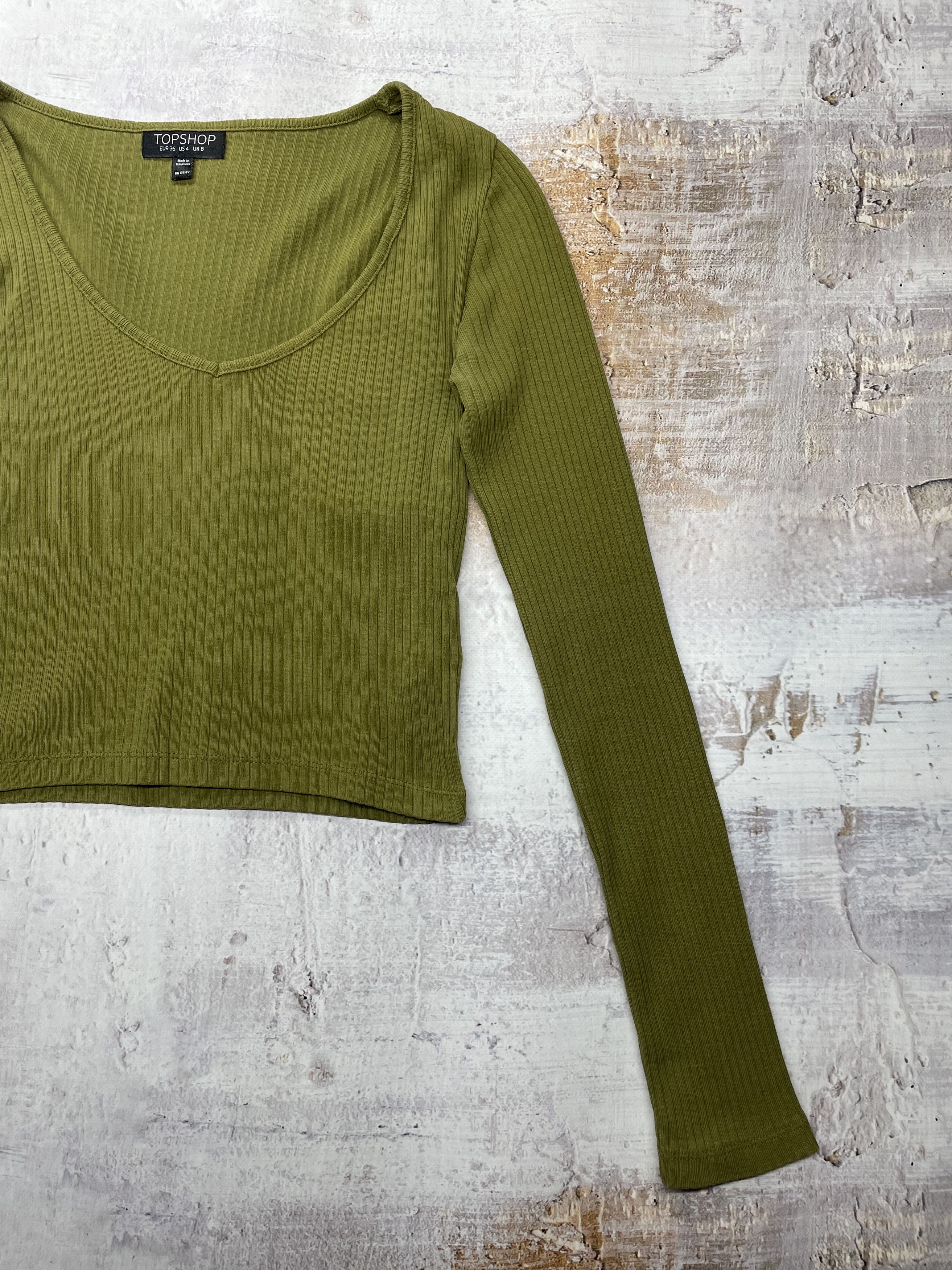Vintage Vintage Crop Top Long Sleeve Women’s Size S Size S / US 4 / IT 40 - 2 Thumbnail