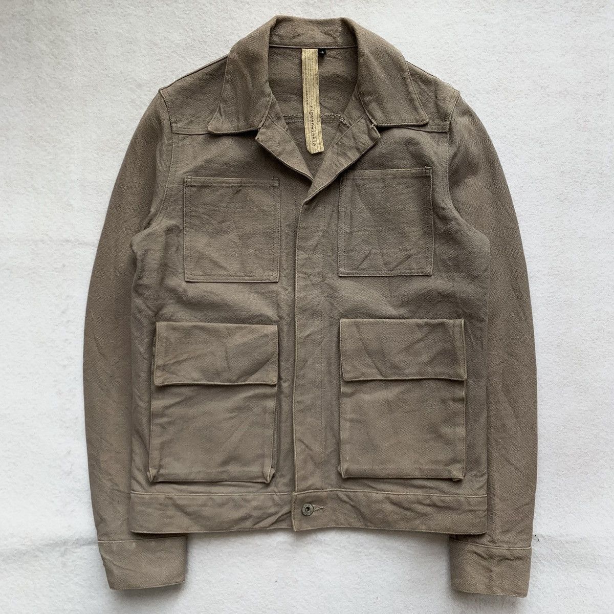 1990s RIPVANWINKLE Canvas Hidden Button Jacket