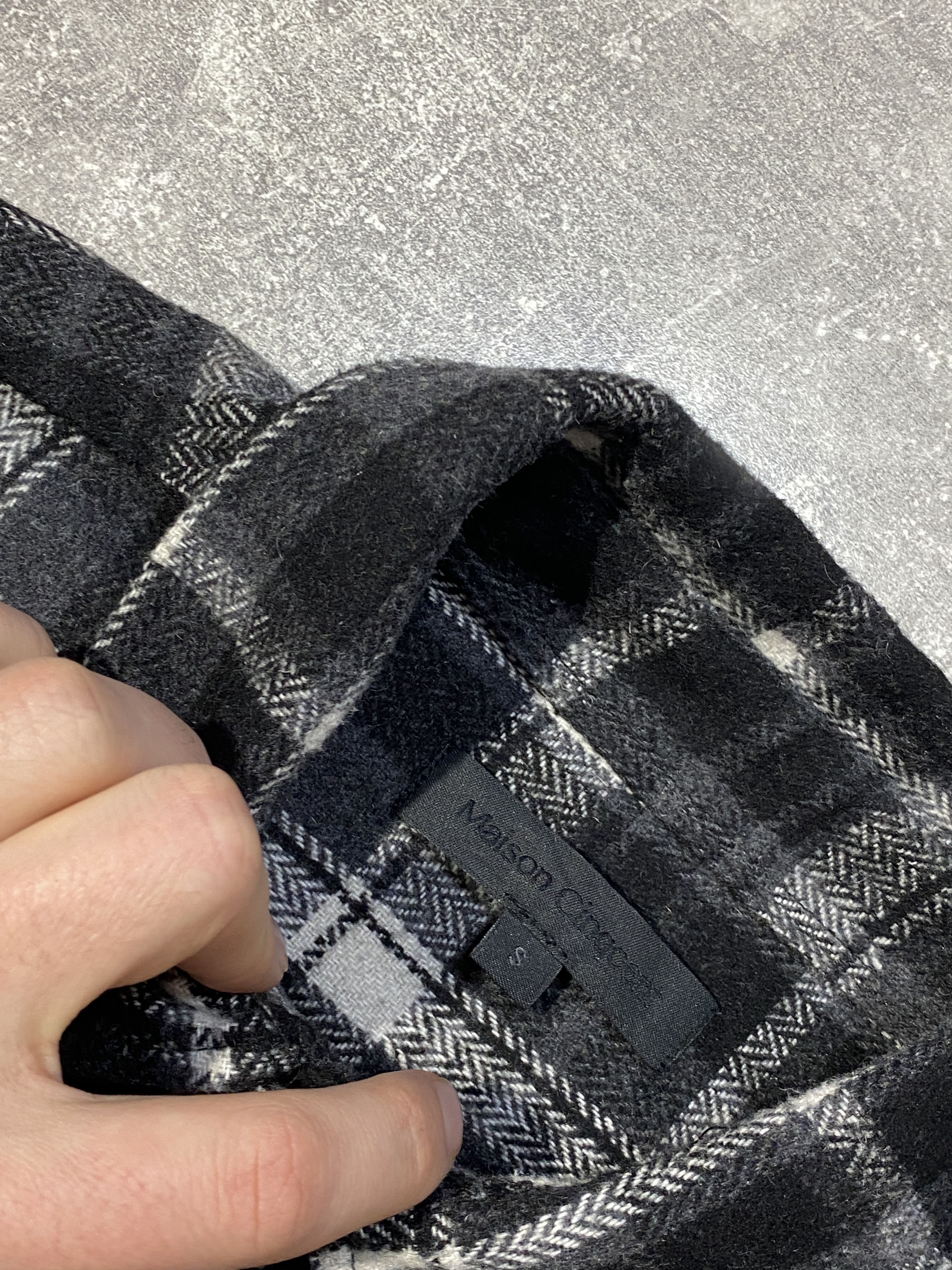 Japanese Brand Vintage Y2K Maison Cinqcent Wool Flannel Shirt Size US S / EU 44-46 / 1 - 8 Thumbnail