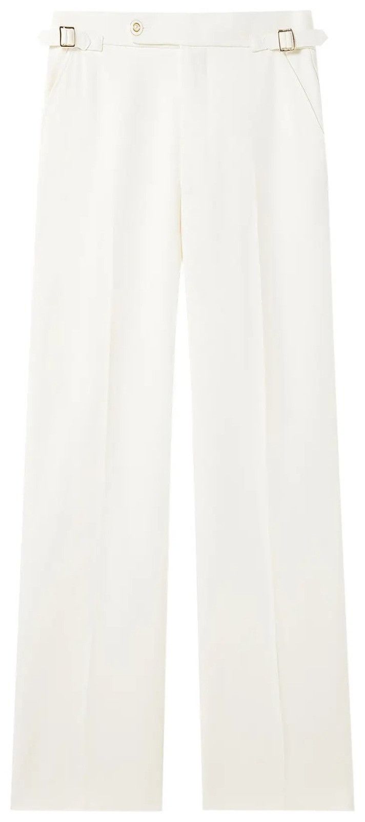 Casablanca o1mle0326 Straight Leg Trousers Pants in White Size US 30 / EU 46 - 2 Thumbnail