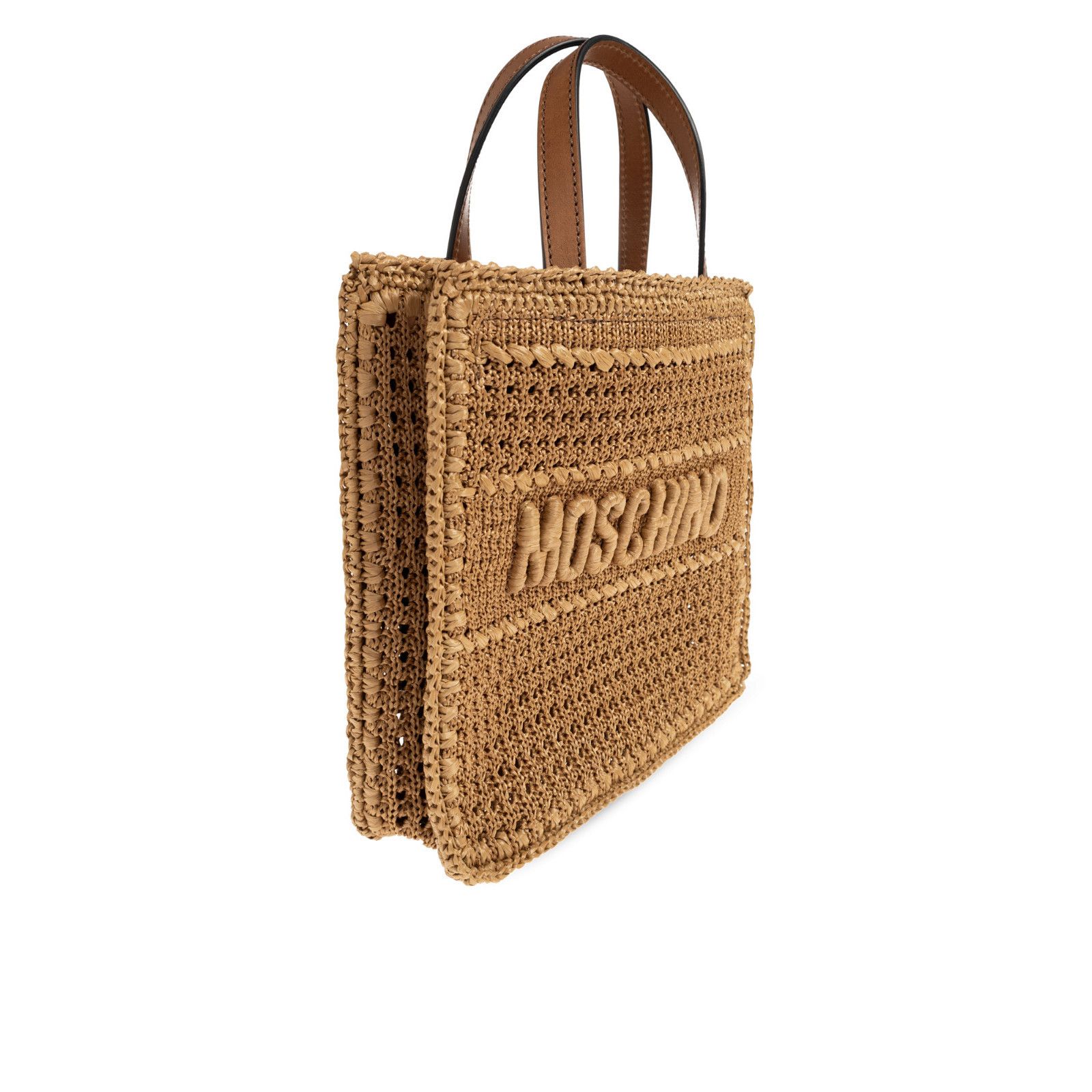 Moschino MOSCHINO Raffia Top Handle Bag New Size ONE SIZE - 3 Thumbnail