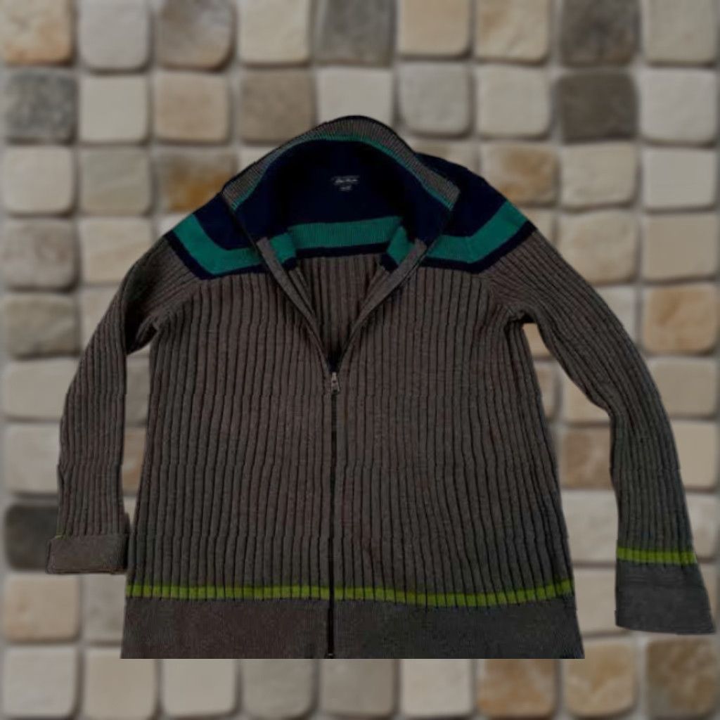 Eddie Bauer VINTAGE Eddie Bauer Woman Ribbed Knit Full Zip Sweater 2XL Size XXL / US 16-18 / IT 52-54 - 1 Thumbnail