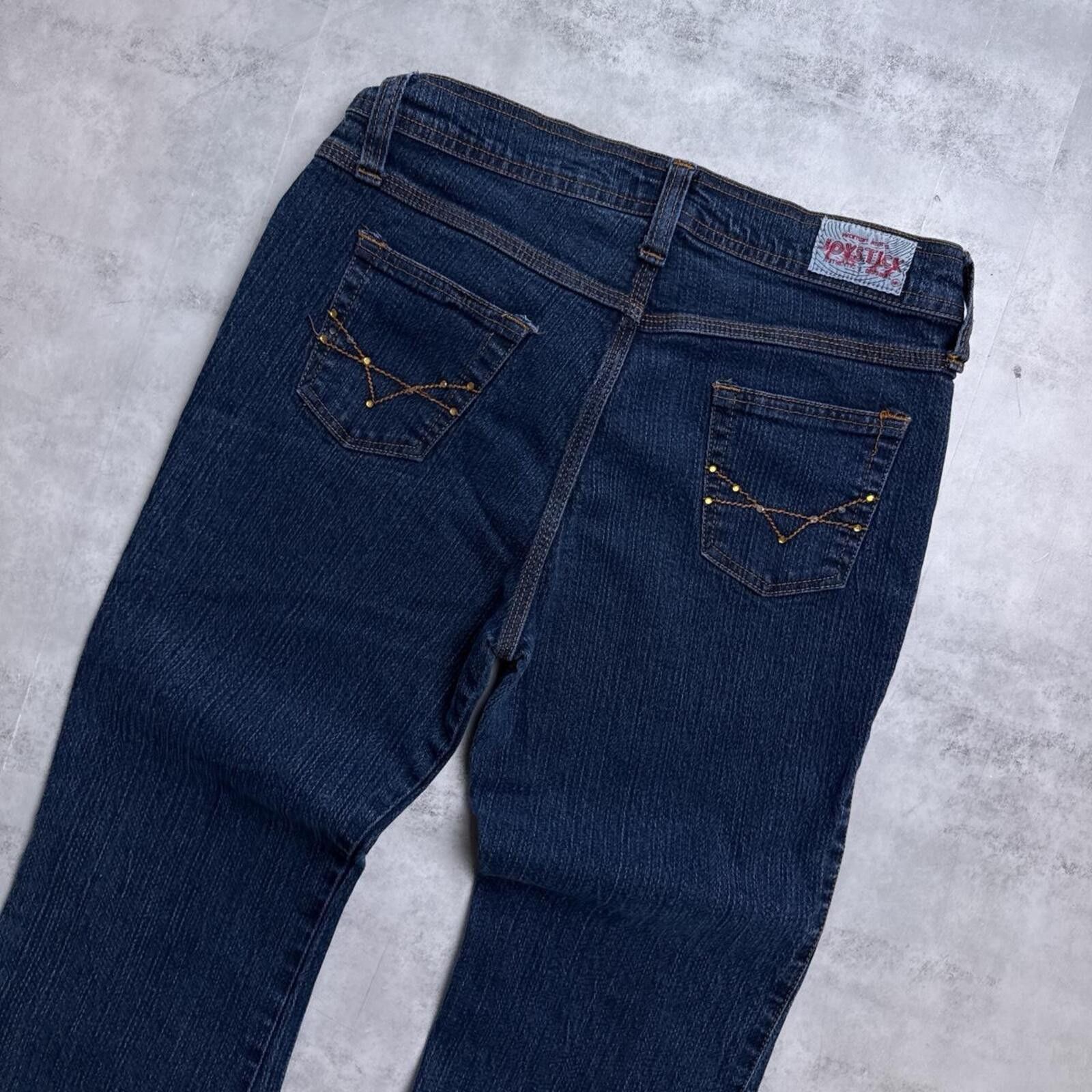 Other Y2K Joystick 00s Blue Flared Denim Jeans Size 30" / US 8 / IT 44 - 4 Thumbnail
