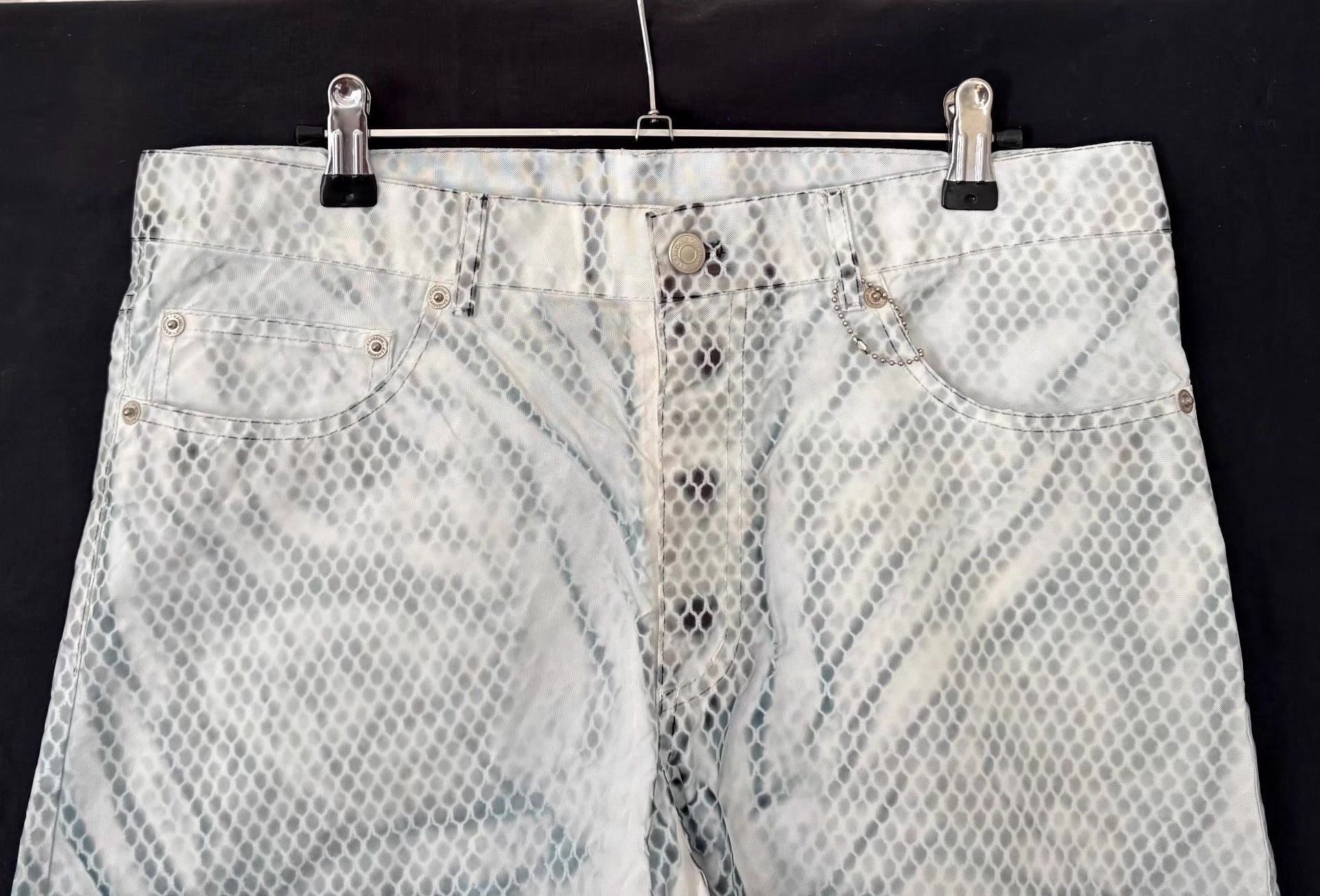 KANGHYUK Kanghyuk Men's Abstract Snake Print Techwear Pants Ｑ21 Size US 36 / EU 52 - 4 Thumbnail