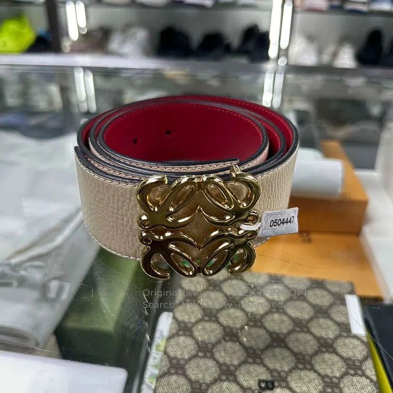 Loewe LOEWE Leather Belt with Gold Buckle . Size ONE SIZE - 1 Thumbnail