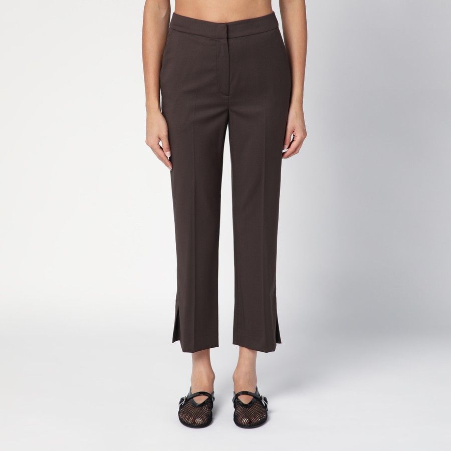 o1d2blof0824 Wool Trousers in Brown