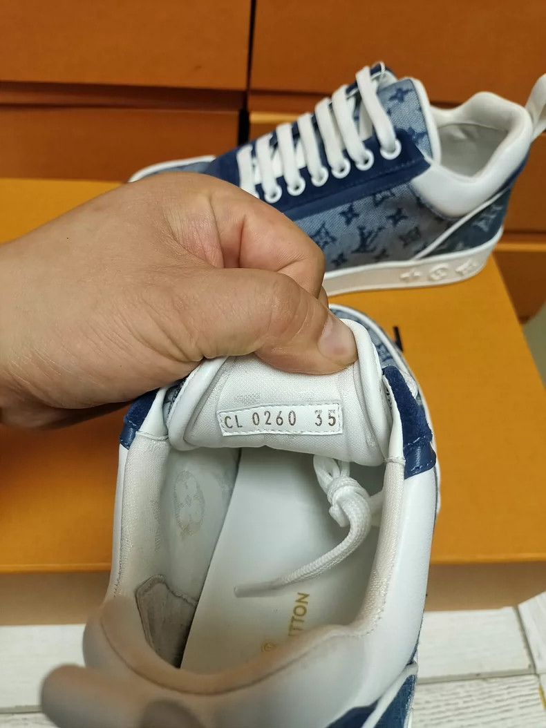 Louis Vuitton Louis Vuitton LV Denim Blue Sneakers for Women Size 35-250 Size US 5 / IT 35 - 7 Thumbnail