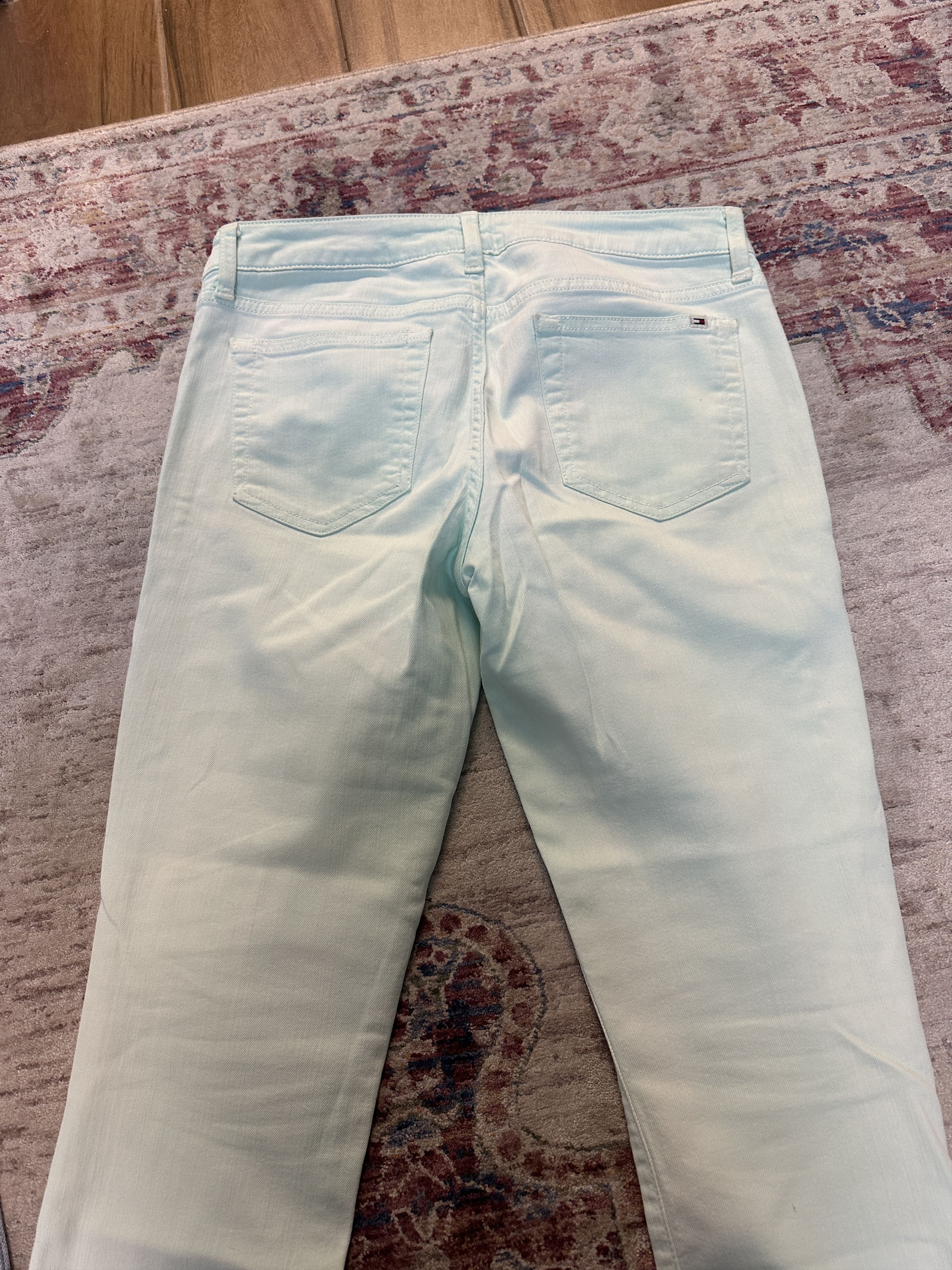 Tommy Hilfiger Tommy Hilfiger Women's Crop Fit Light Green Jeans Size 6 Size 26" / US 2 / IT 38 - 4 Thumbnail
